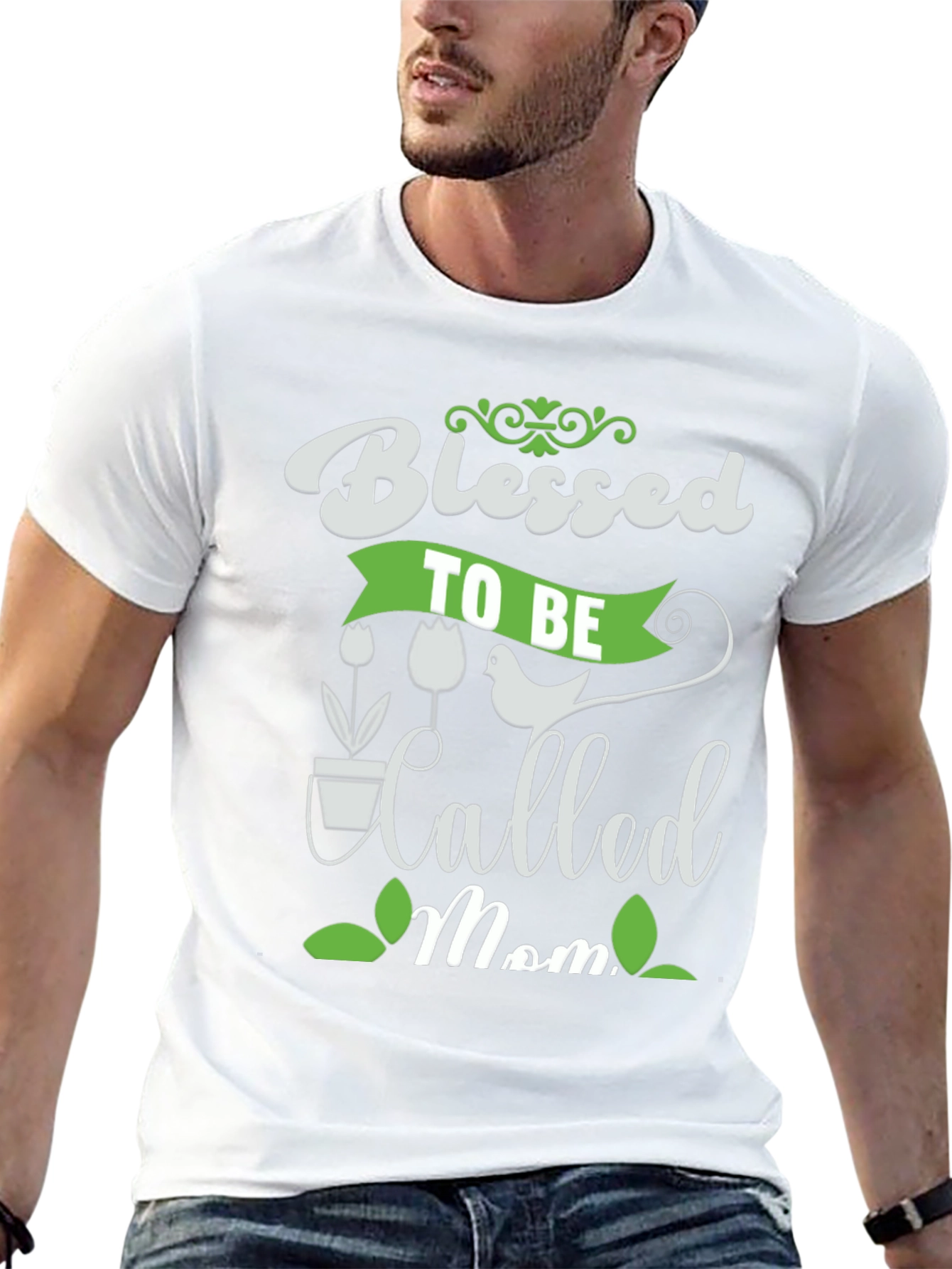 Blessed to be Called Mom Black Graphic Tee