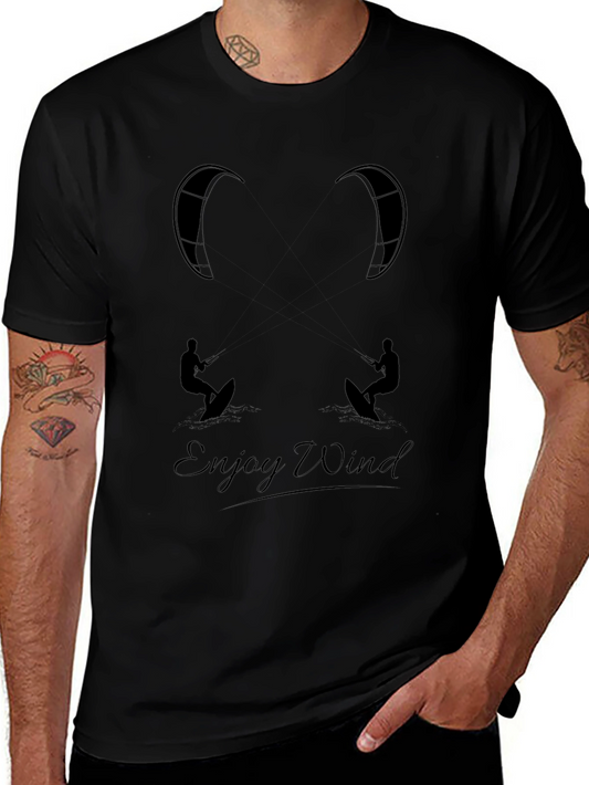 Enjoy Wind Kitesurfing Graphic Tee