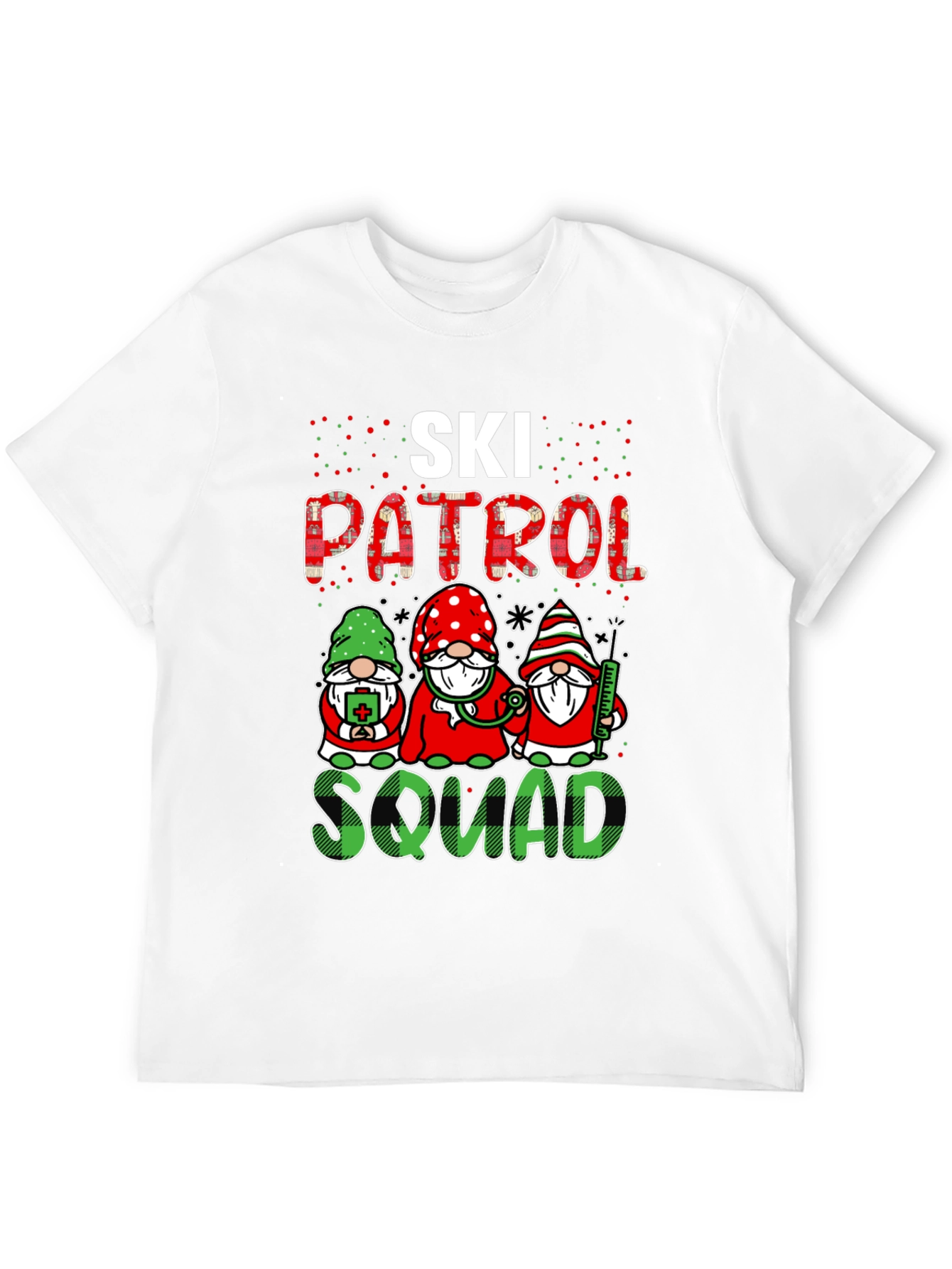 Ski Patrol Squad Gnomes Graphic T-Shirt