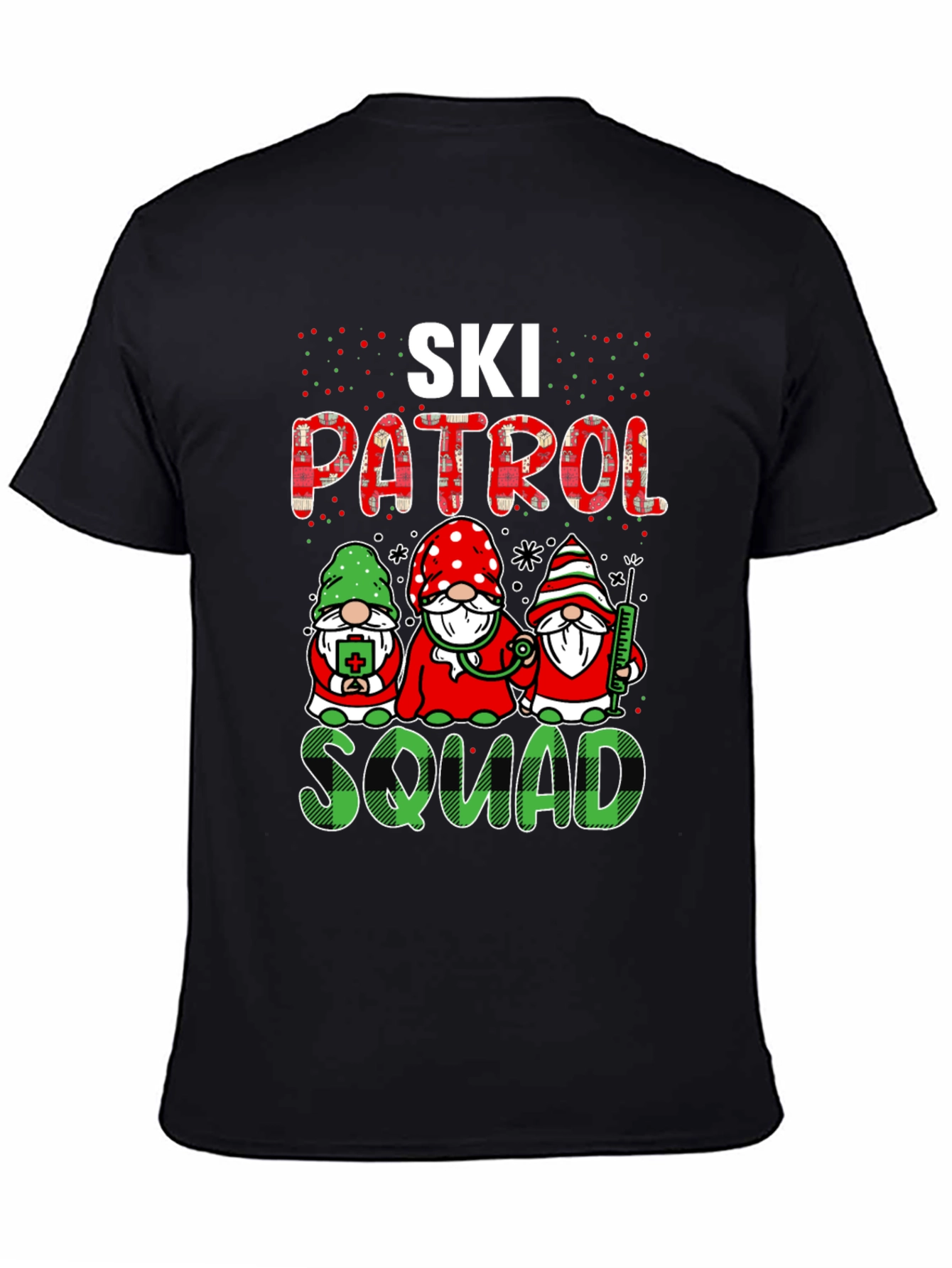 Ski Patrol Squad Gnomes Graphic T-Shirt