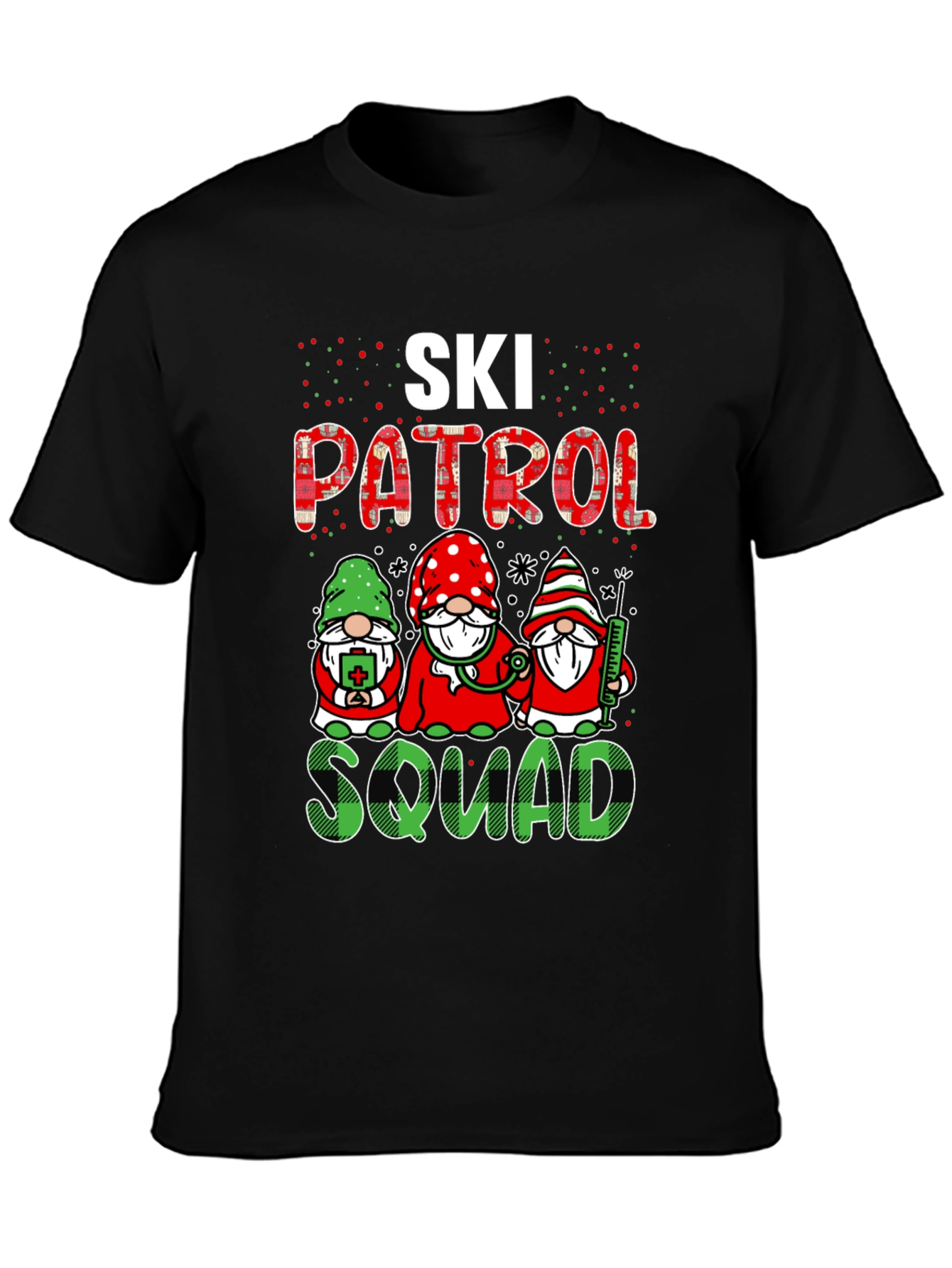 Ski Patrol Squad Gnomes Graphic T-Shirt