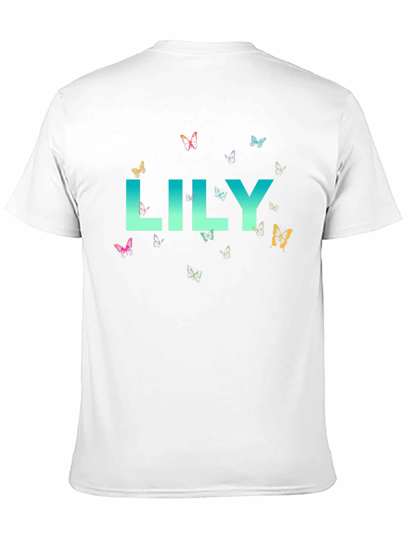 Lily Butterfly Graphic Tee - Soft Cotton Comfort