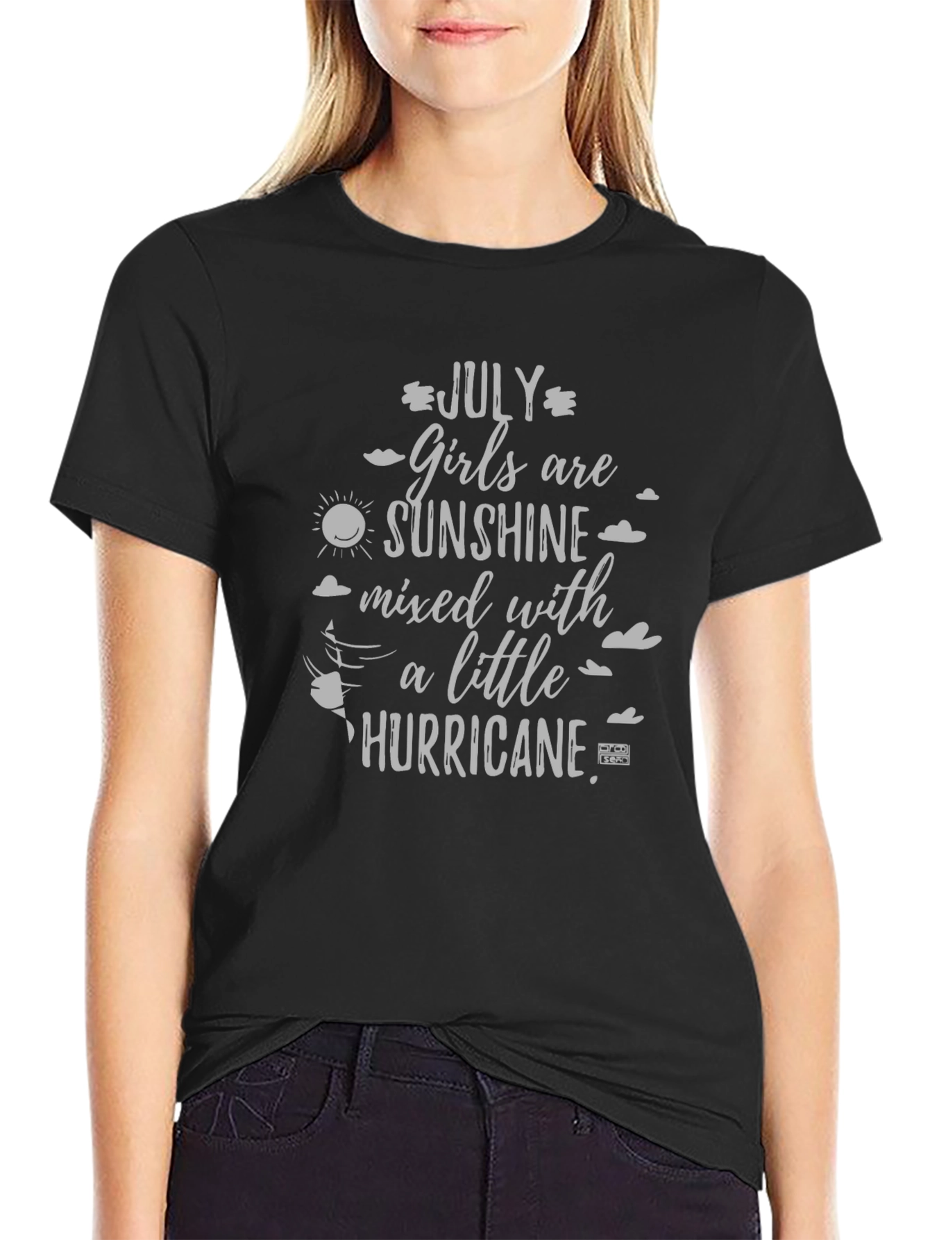 July Girls Sunshine Hurricane Black T-Shirt