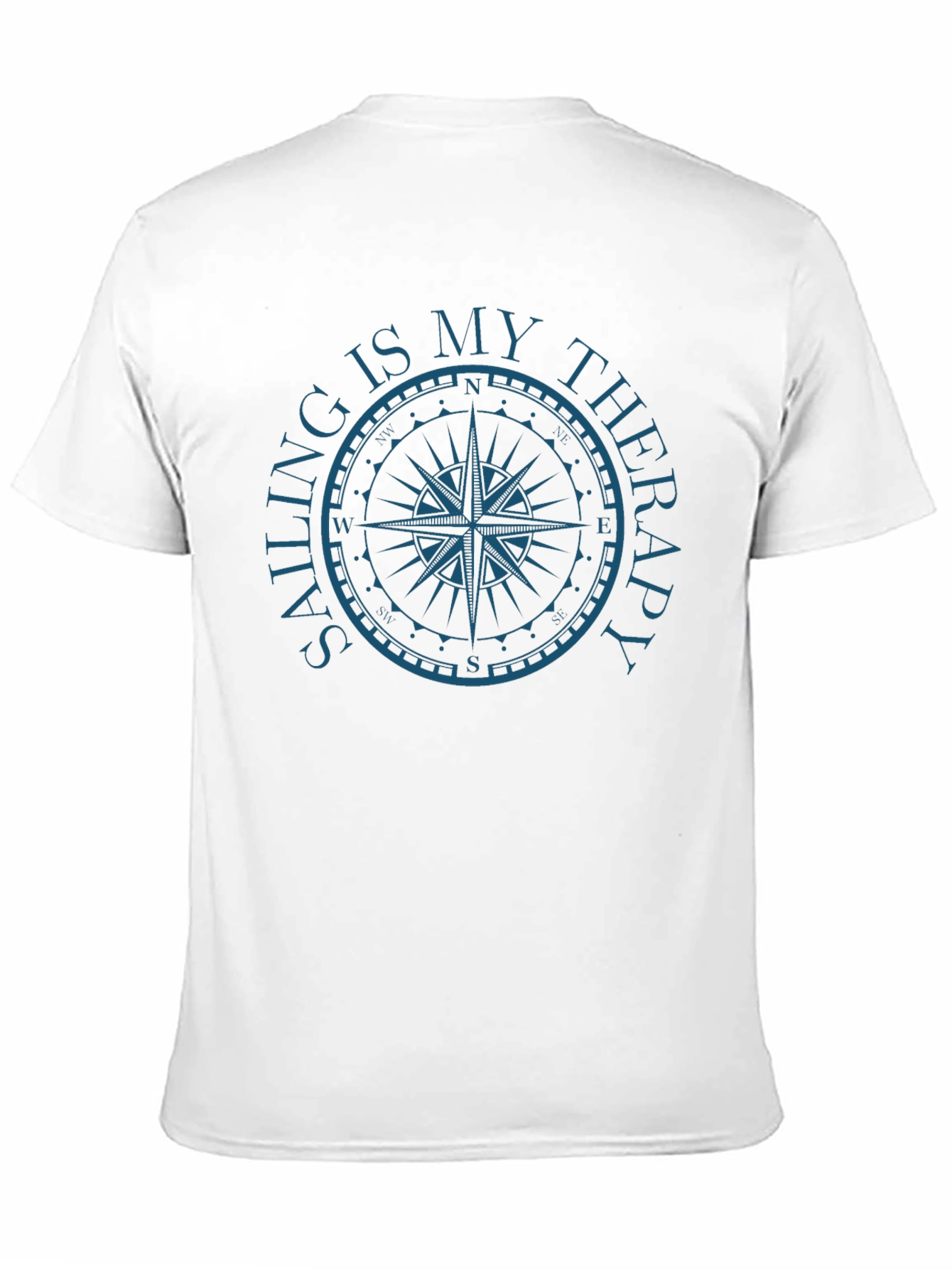Sailing is My Therapy Compass Graphic T-Shirt