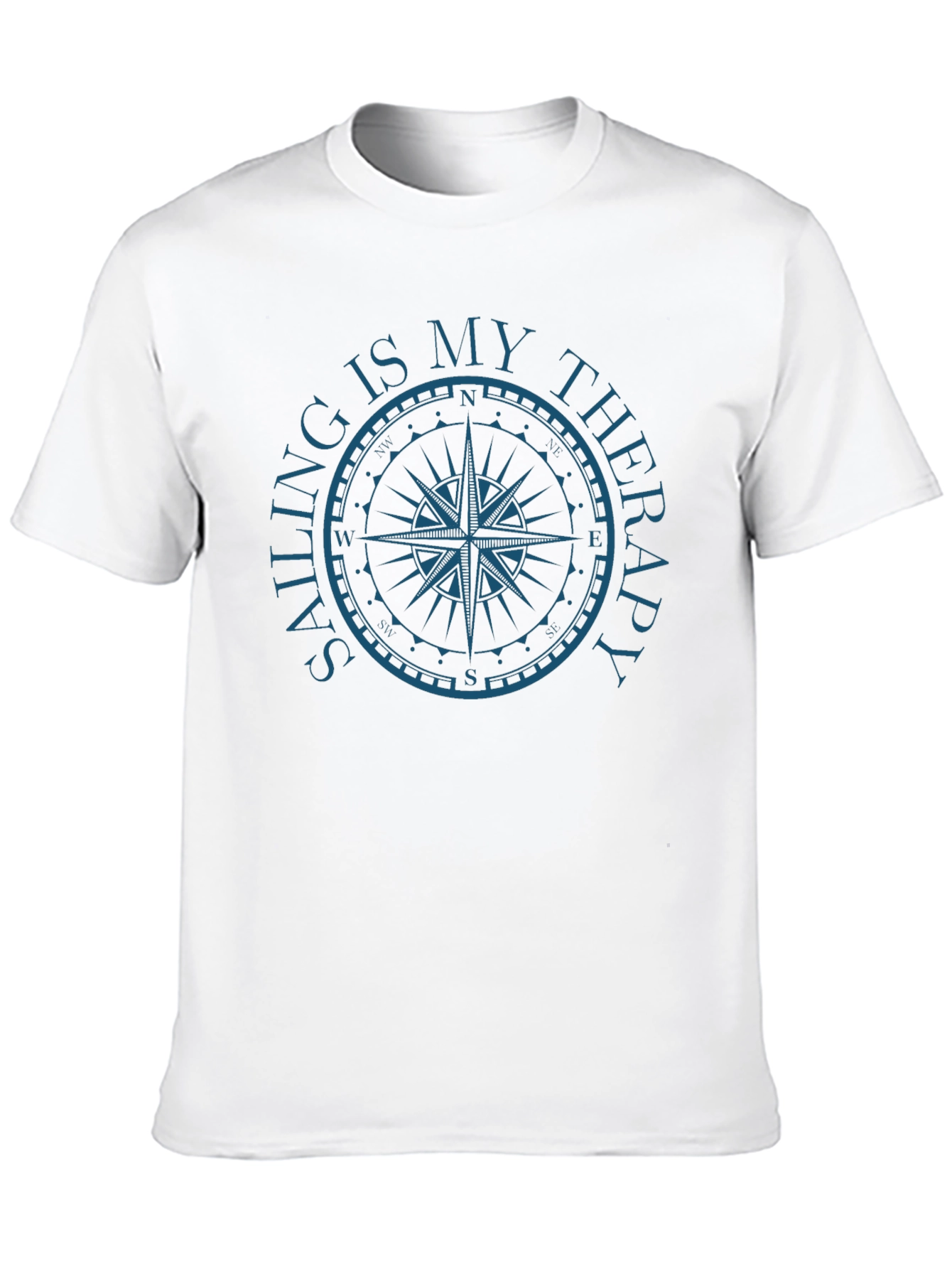 Sailing is My Therapy Compass Graphic T-Shirt