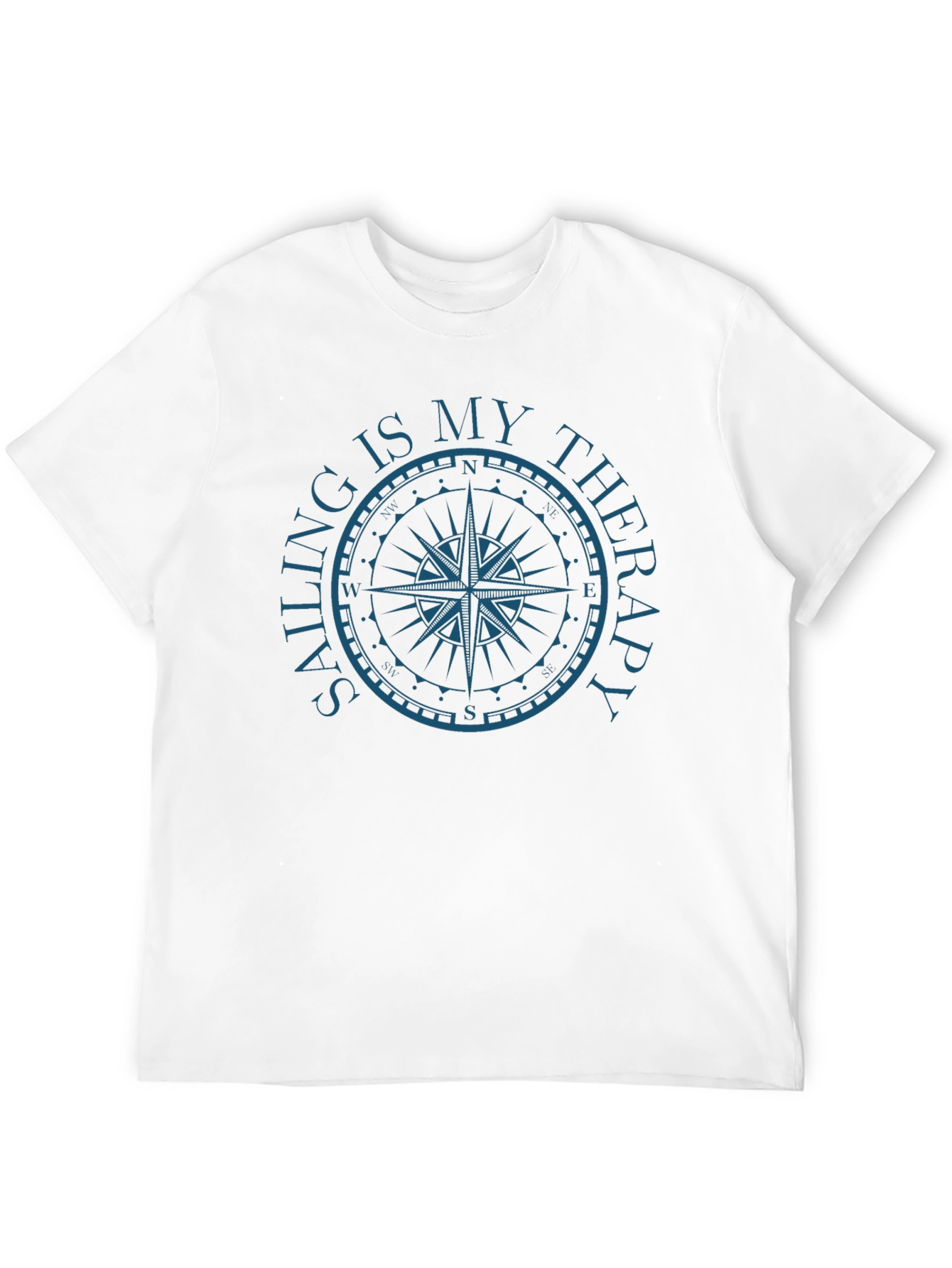 Sailing is My Therapy Compass Graphic T-Shirt