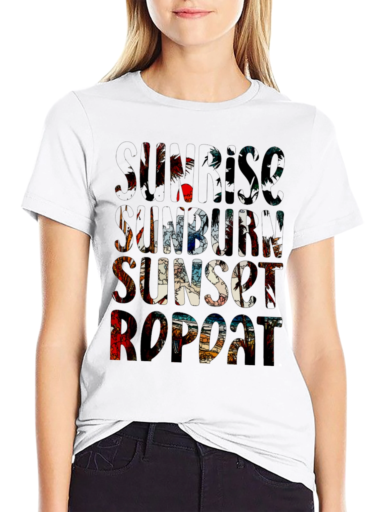 Sunrise Sunset Repeat Graphic Tee