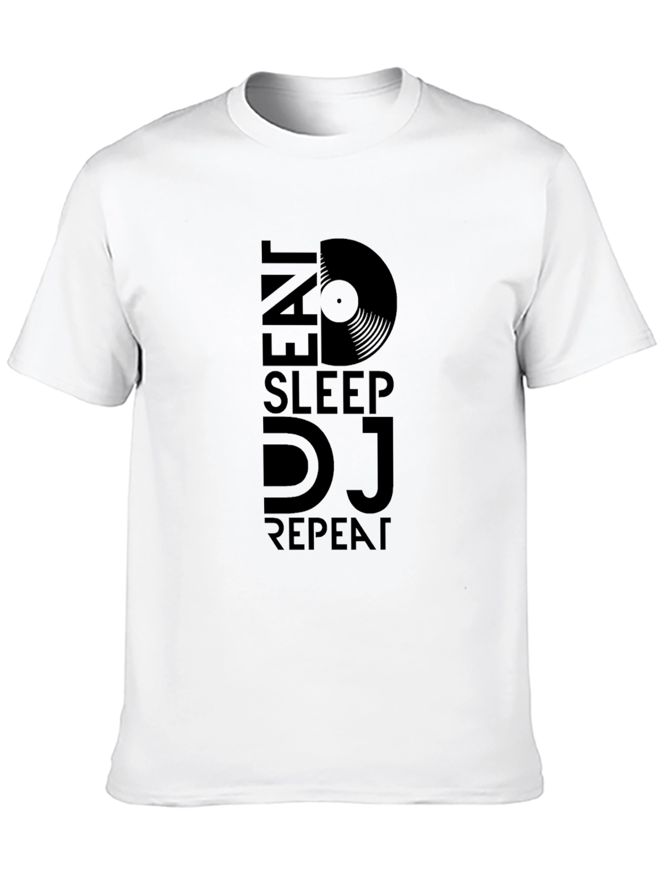 Eat Sleep DJ Repeat Black Graphic Tee