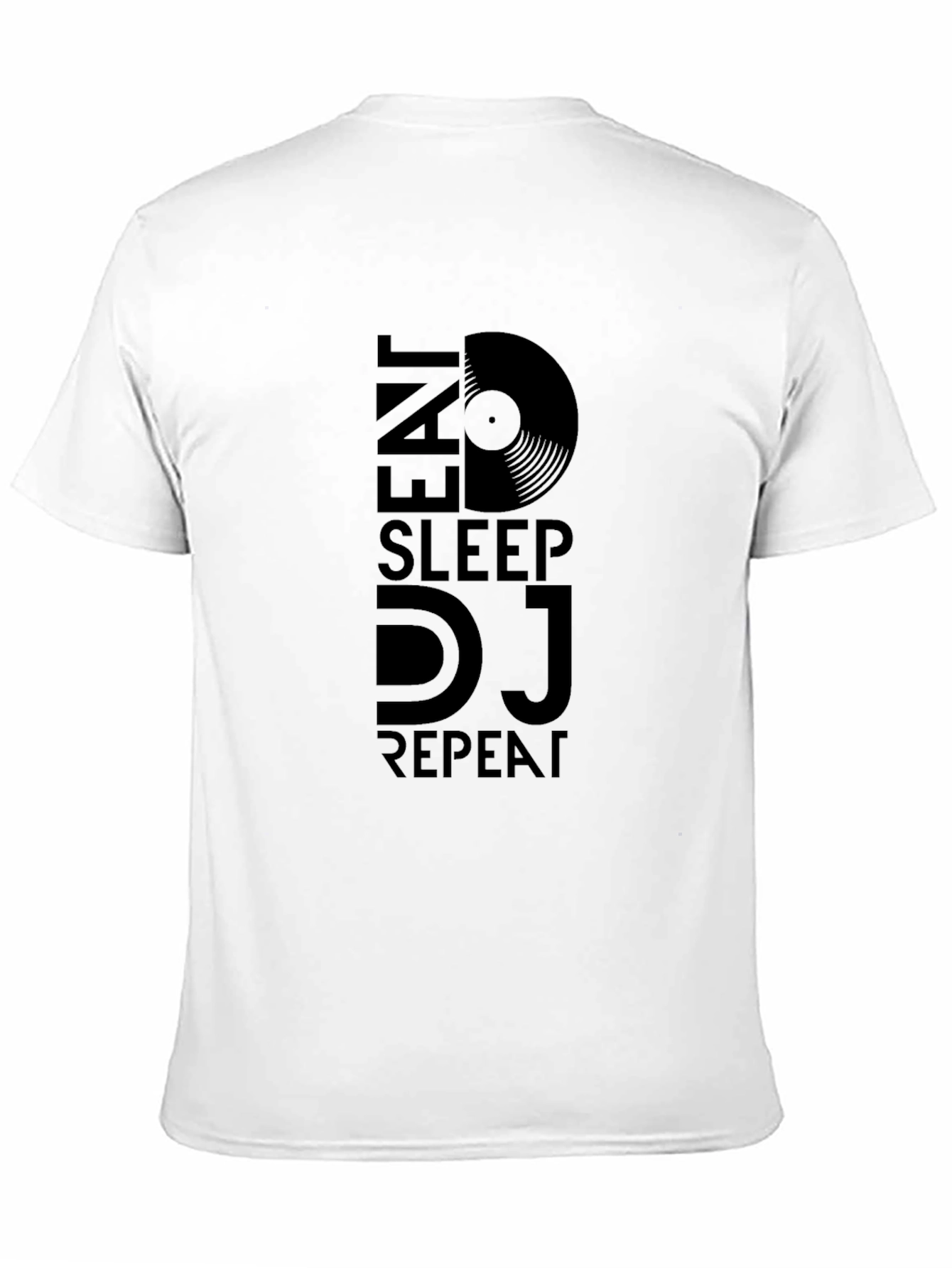 Eat Sleep DJ Repeat Black Graphic Tee