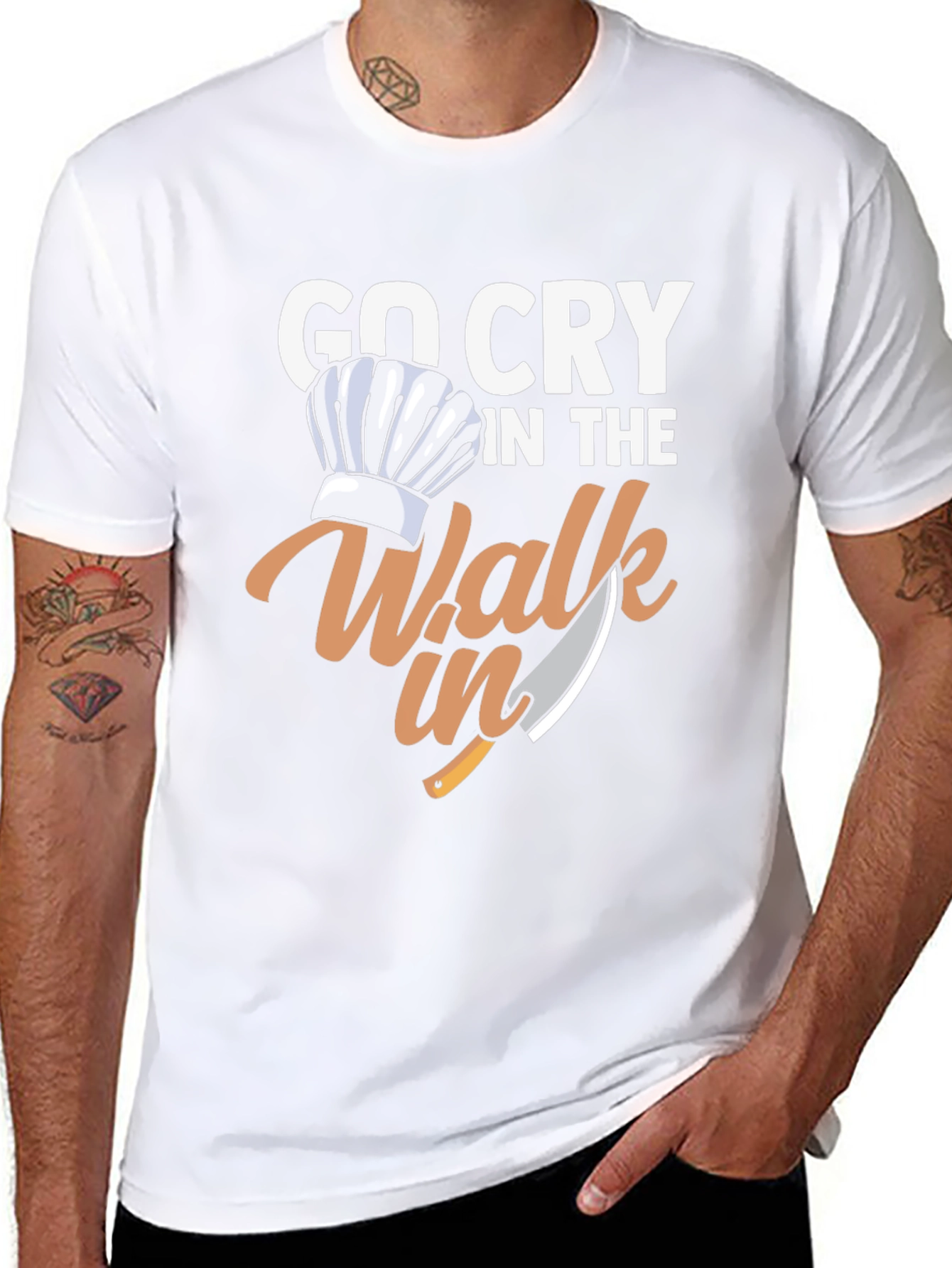 Go Cry in the Walk-In Chef T-Shirt