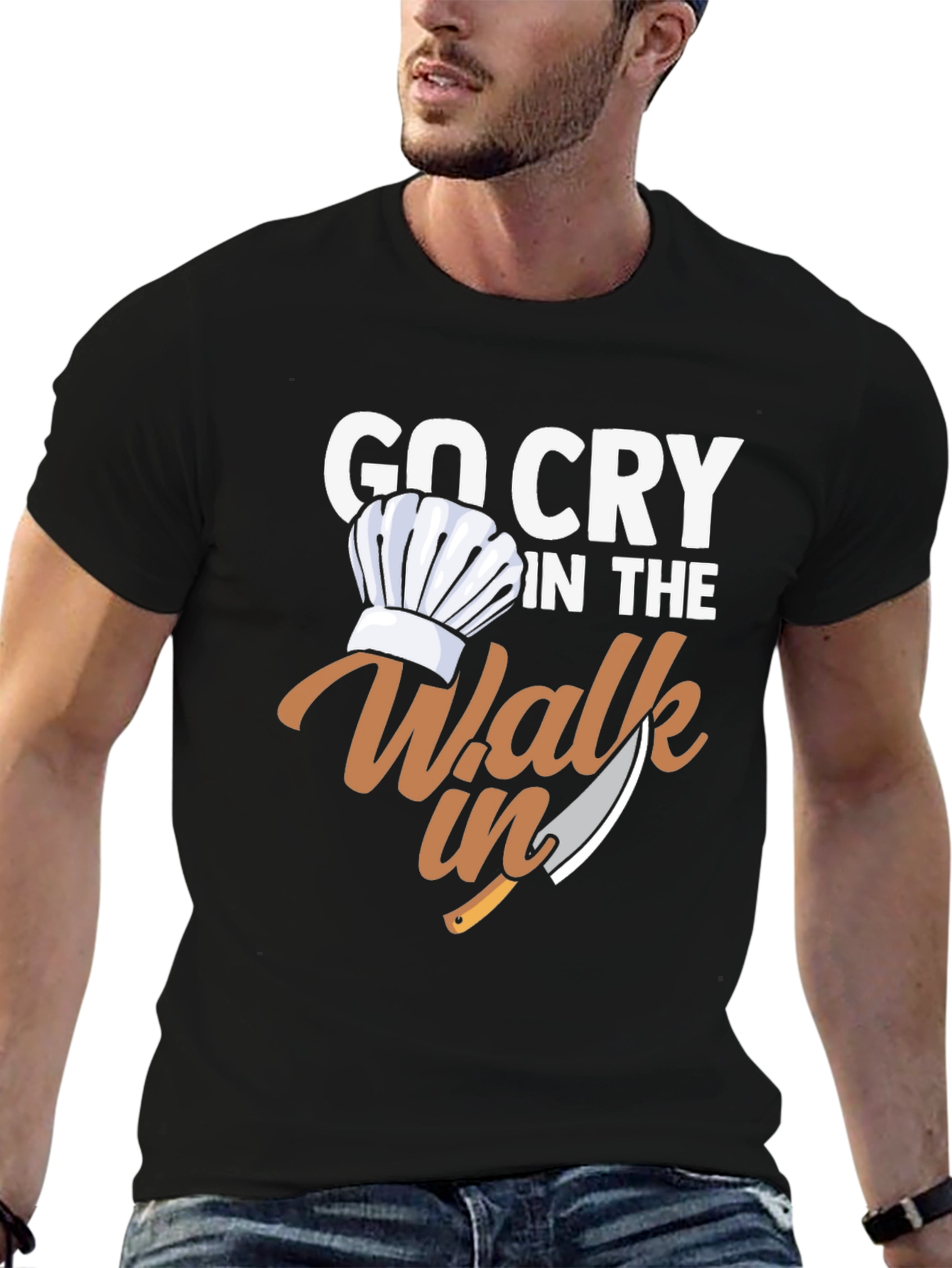 Go Cry in the Walk-In Chef T-Shirt