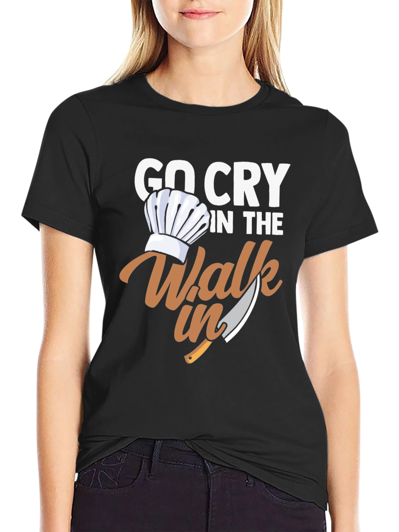 Go Cry in the Walk-In Chef T-Shirt