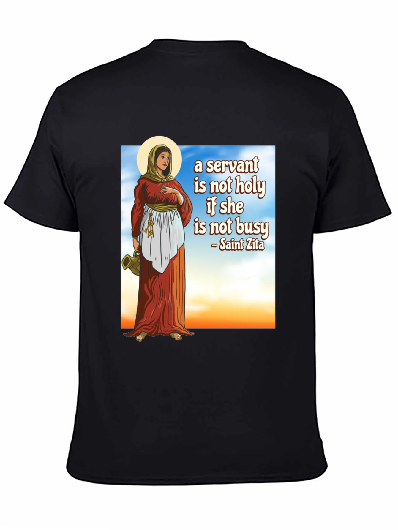 Saint Zita Servant T-Shirt - Black