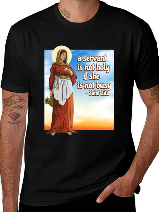 Saint Zita Servant T-Shirt - Black