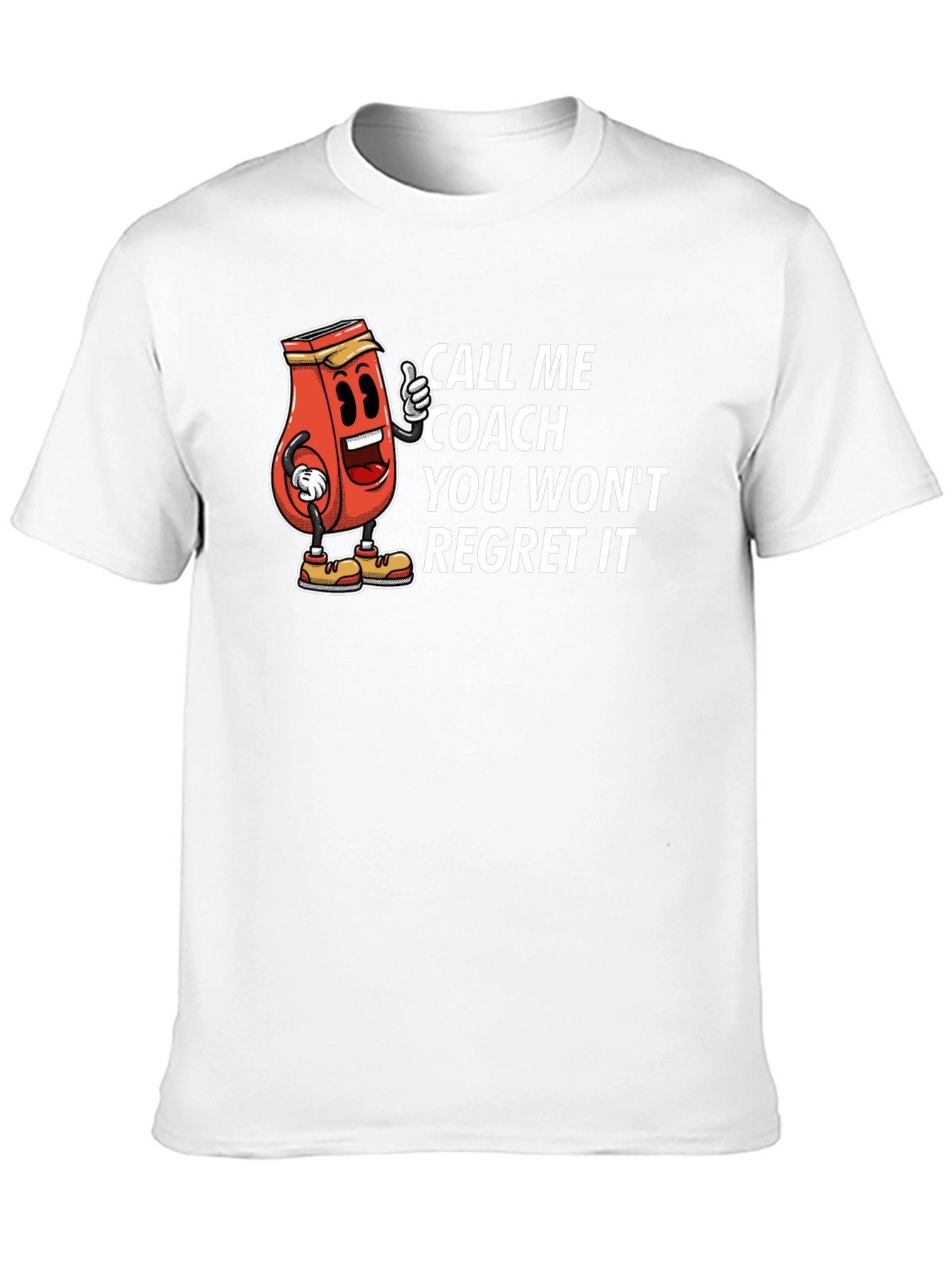 Call Me Coach T-Shirt - Humorous Cartoon Design