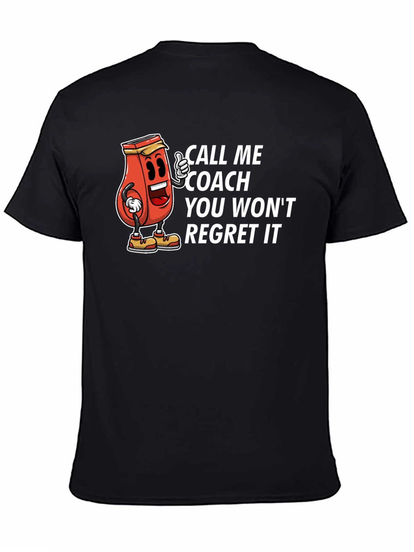 Call Me Coach T-Shirt - Humorous Cartoon Design