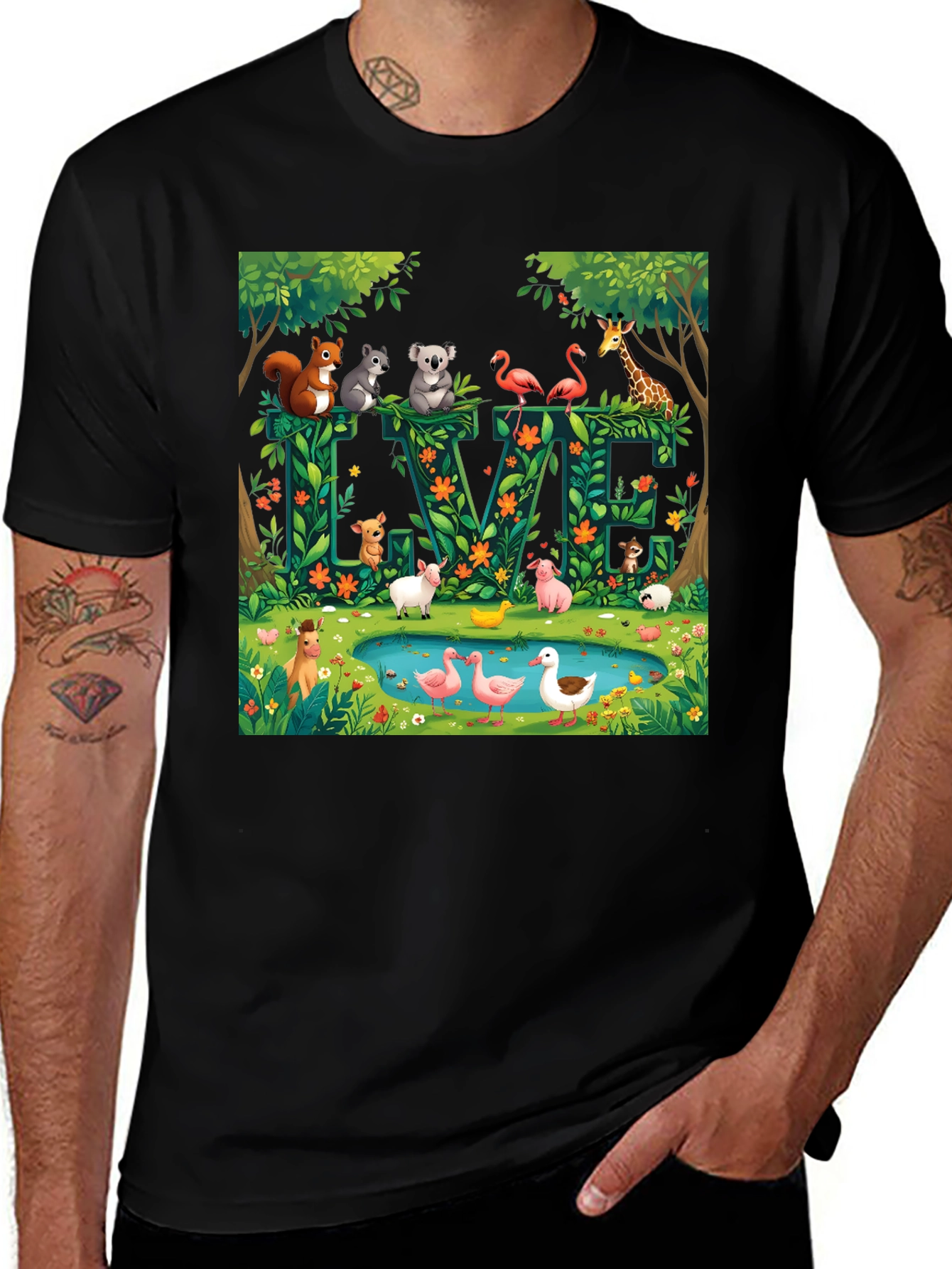 Nature-Themed Graphic Tee