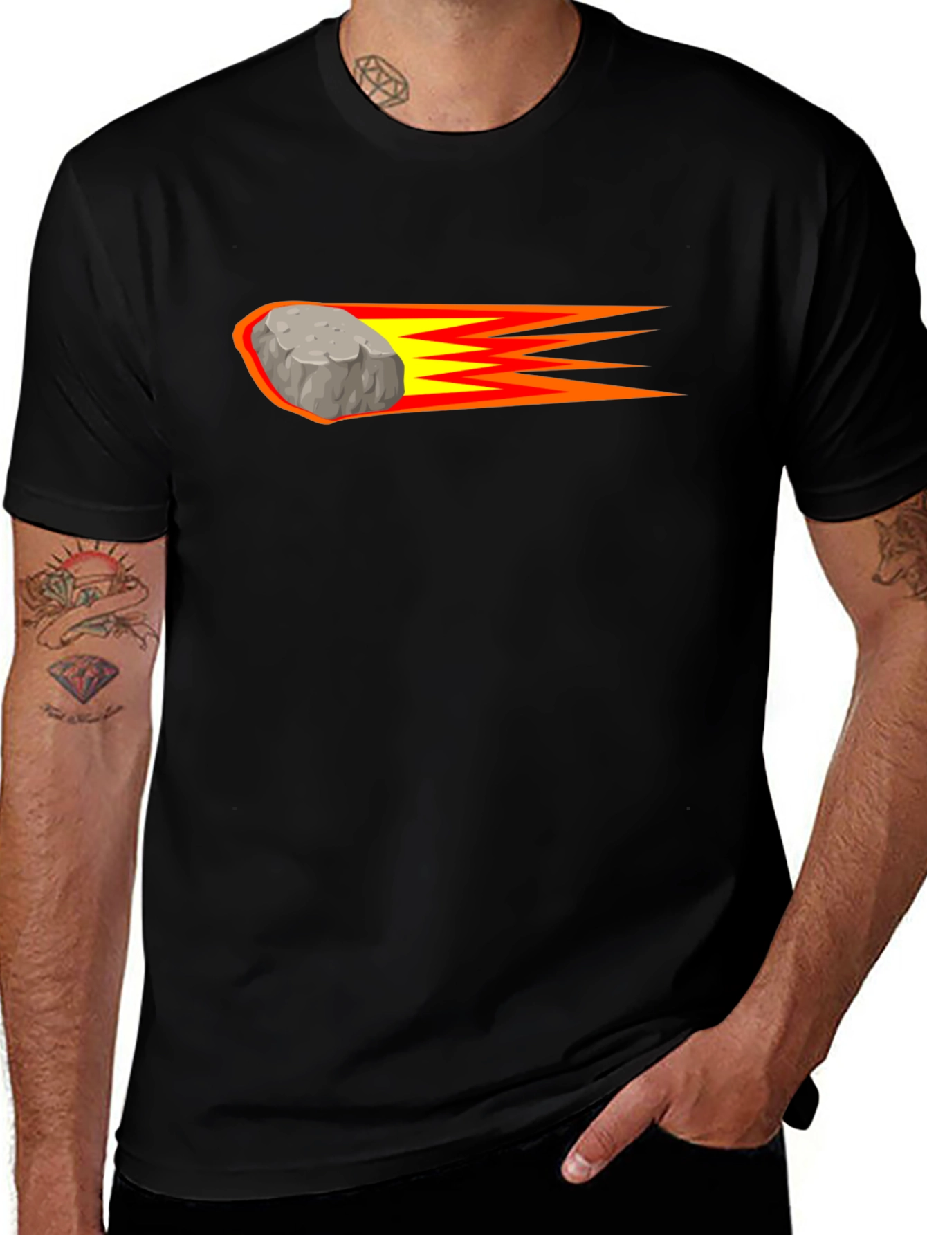 Meteor Graphic Tee - Cool Comet Design
