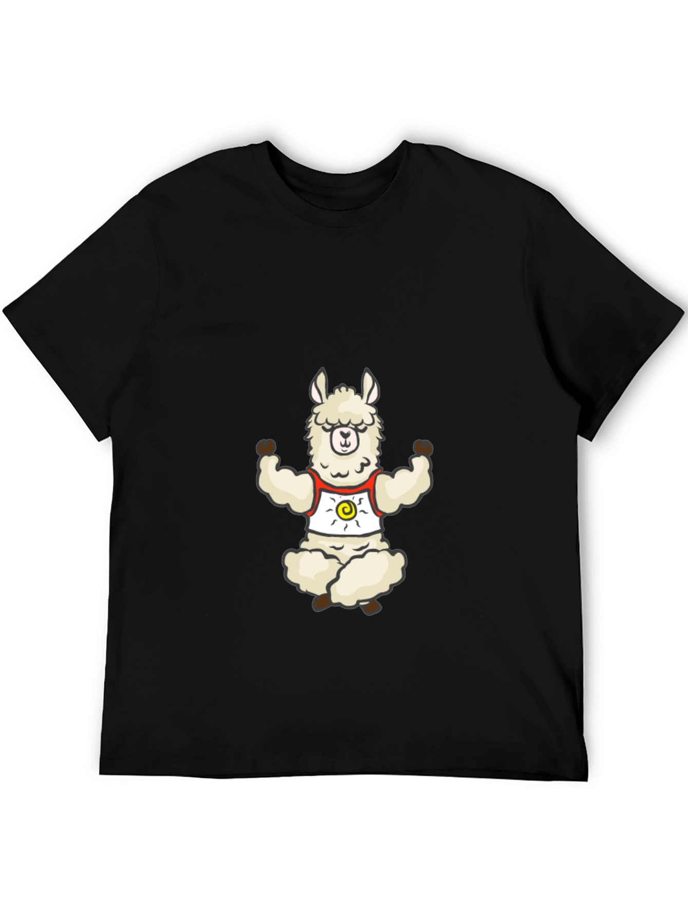 Zen Llama Graphic Tee - Relaxed Meditation Vibe