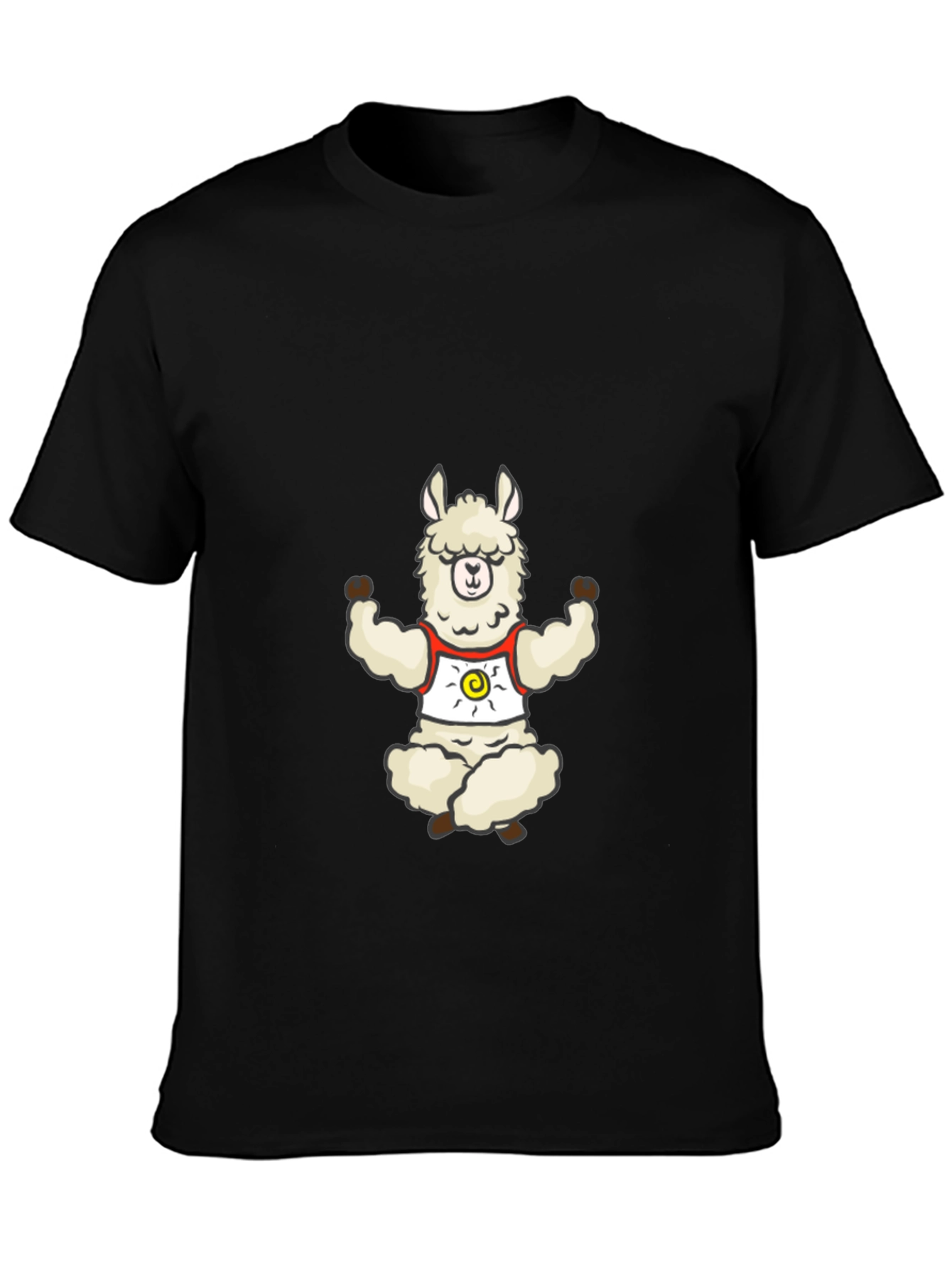 Zen Llama Graphic Tee - Relaxed Meditation Vibe