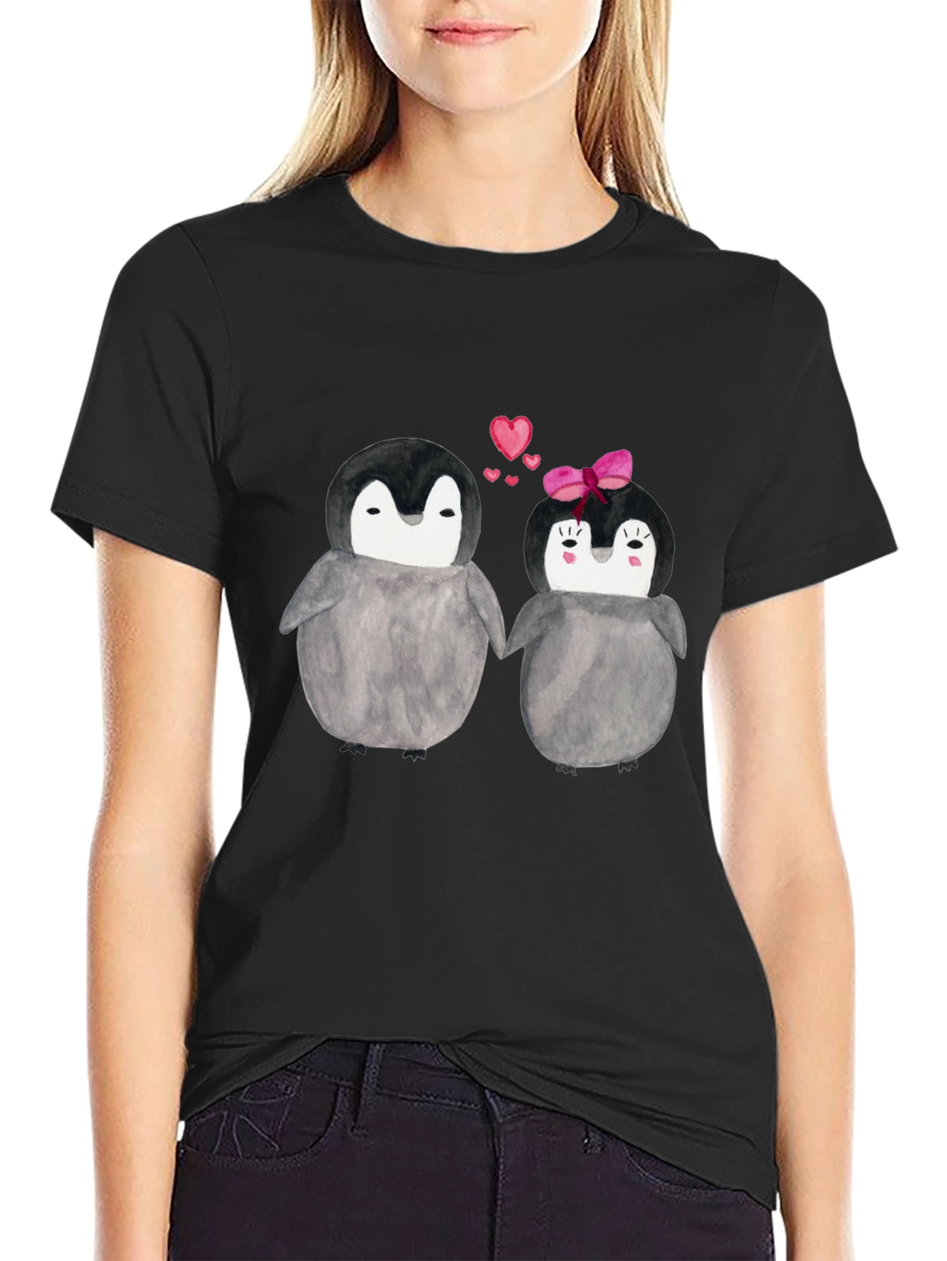 Penguin Love T-Shirt - Cute Couple Design
