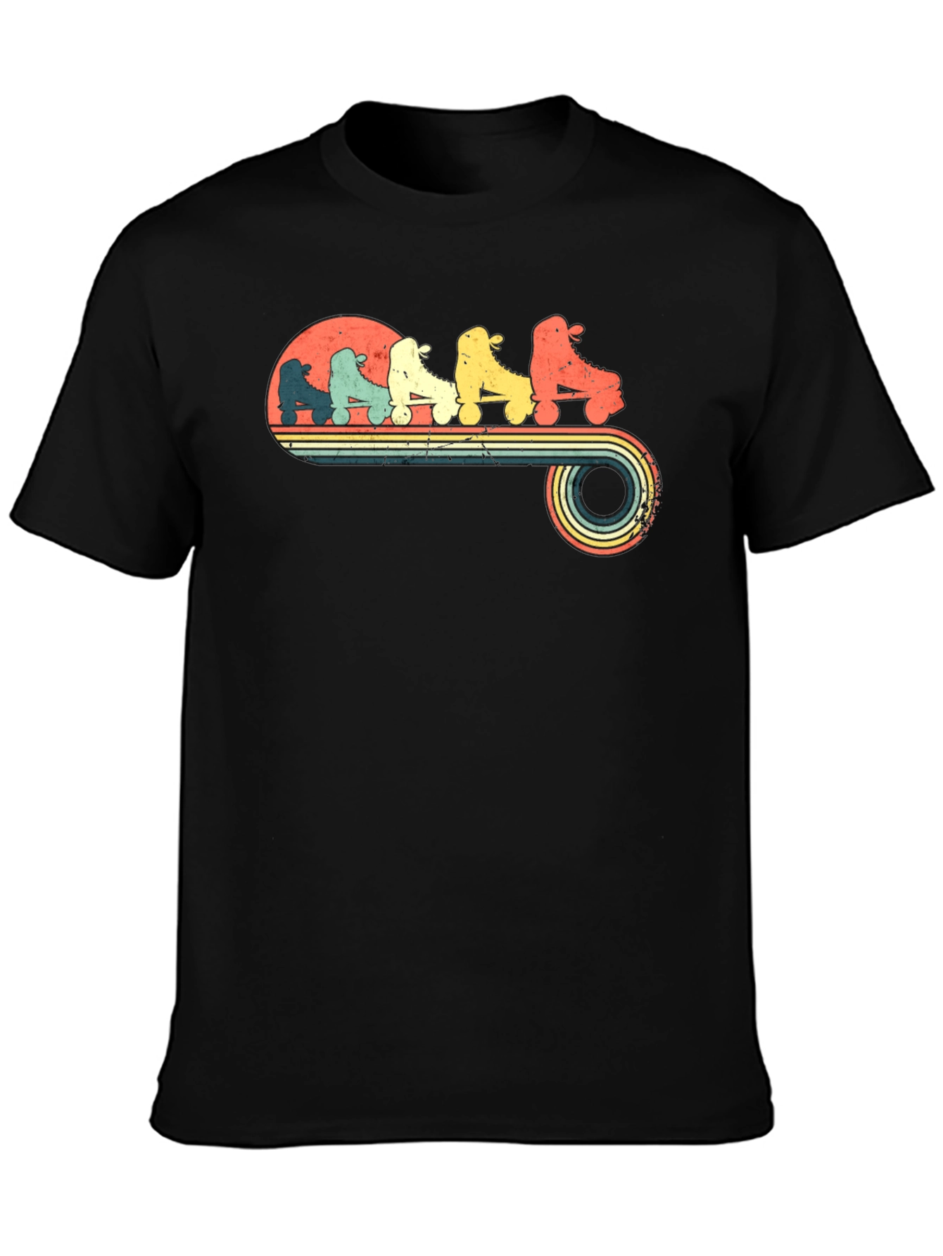 Retro Roller Skate Graphic Tee