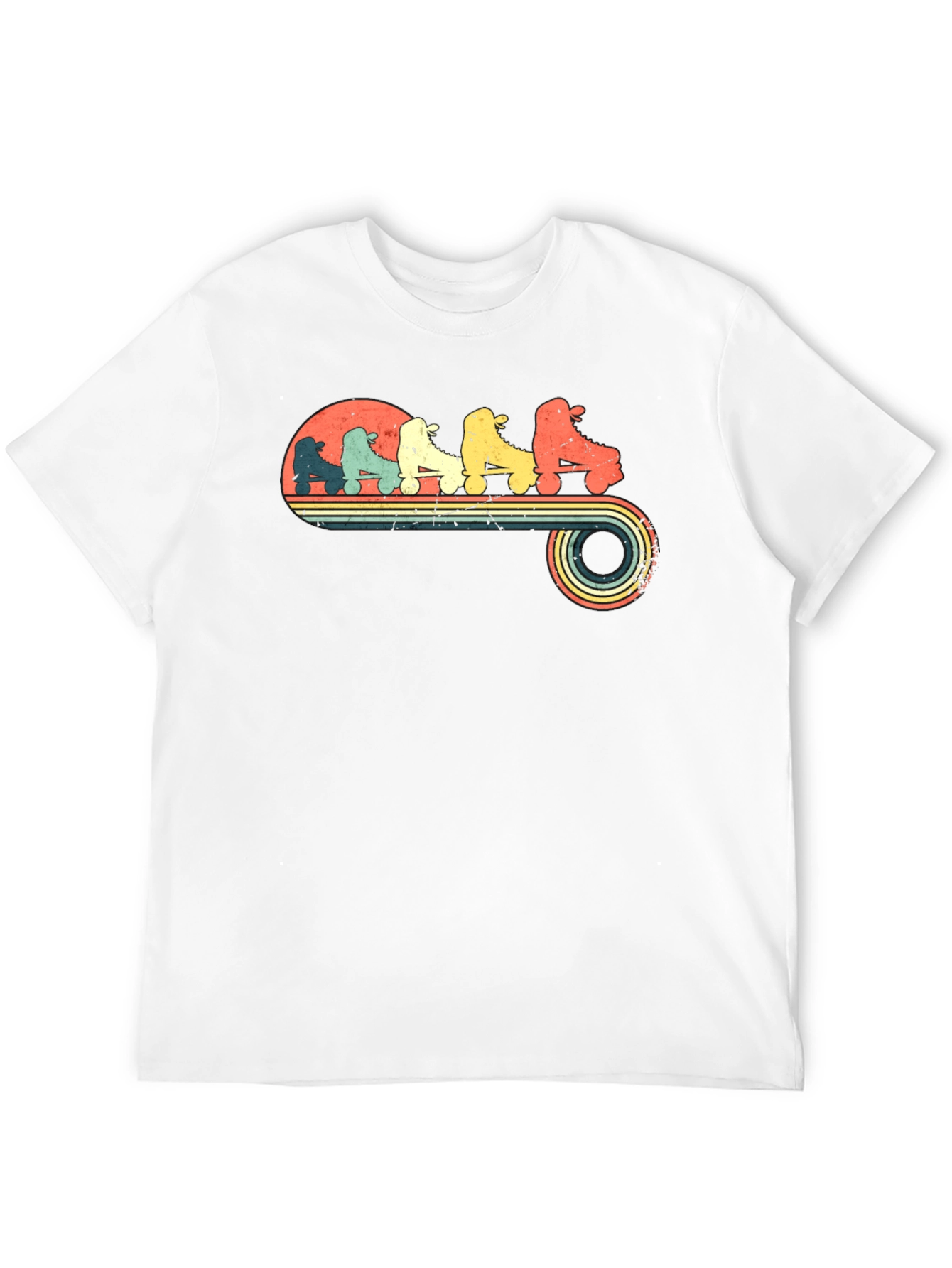 Retro Roller Skate Graphic Tee