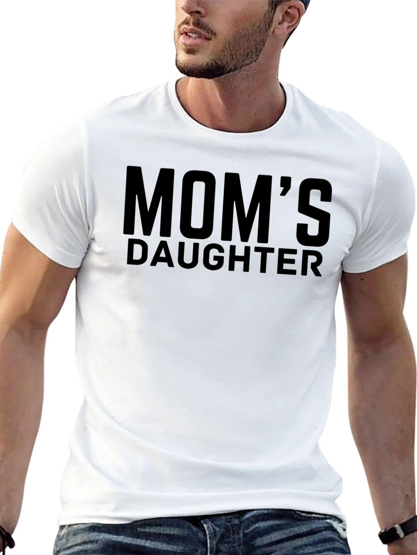 Moms Daughter Black T-Shirt