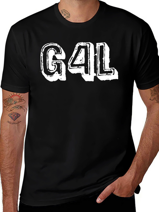 G4L Graphic T-Shirt - Black Cotton Tee