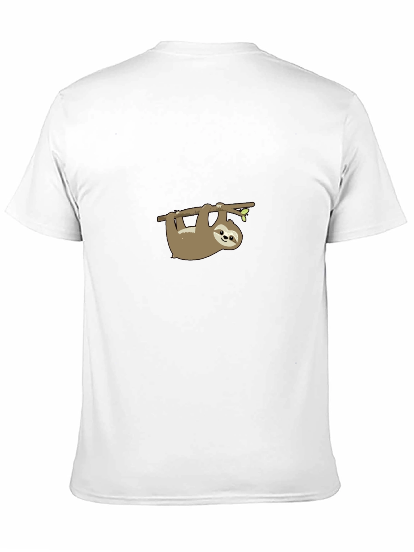 Sloth Graphic Print T-Shirt Casual Mens Tee