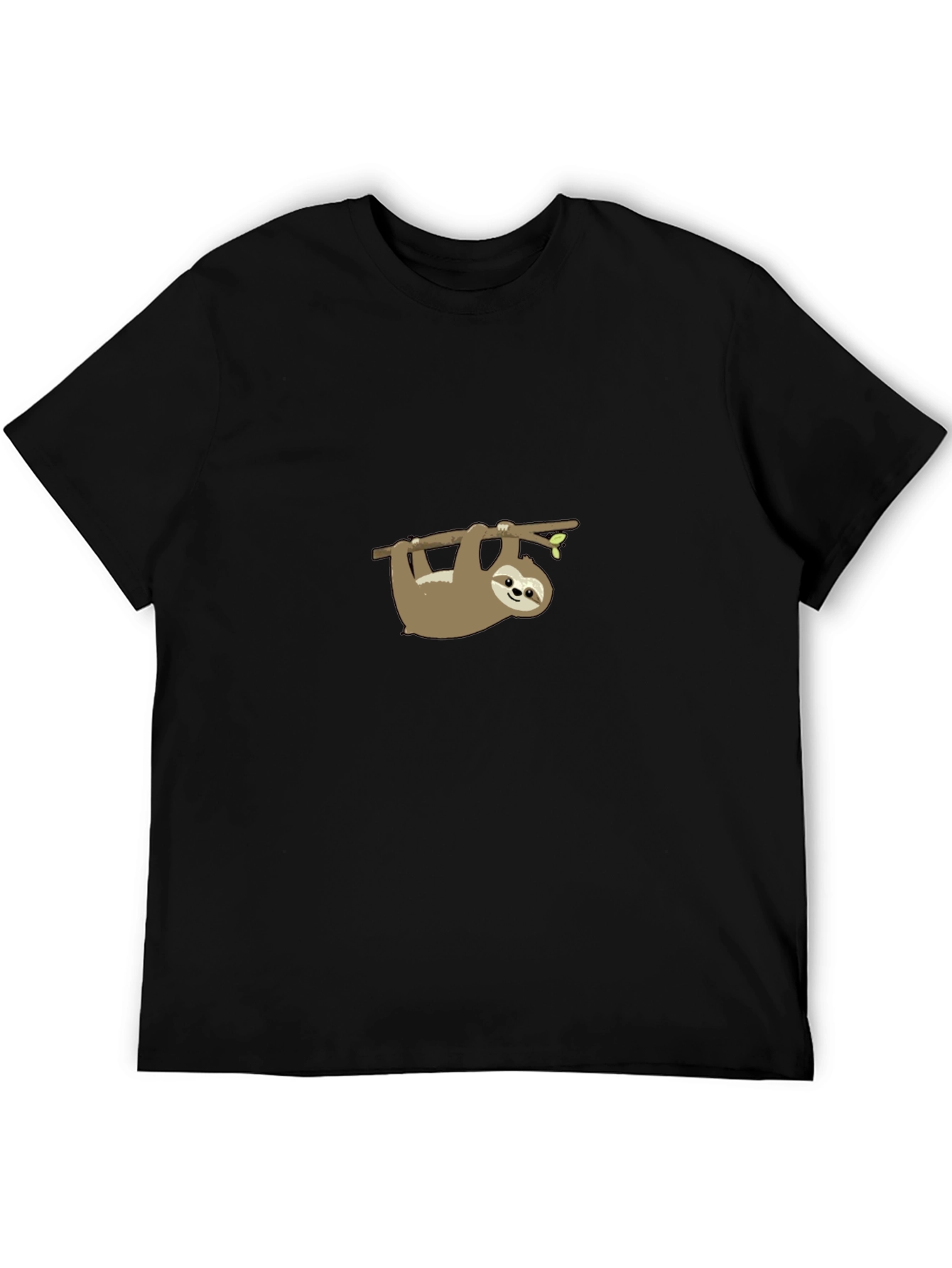 Sloth Graphic Print T-Shirt Casual Mens Tee