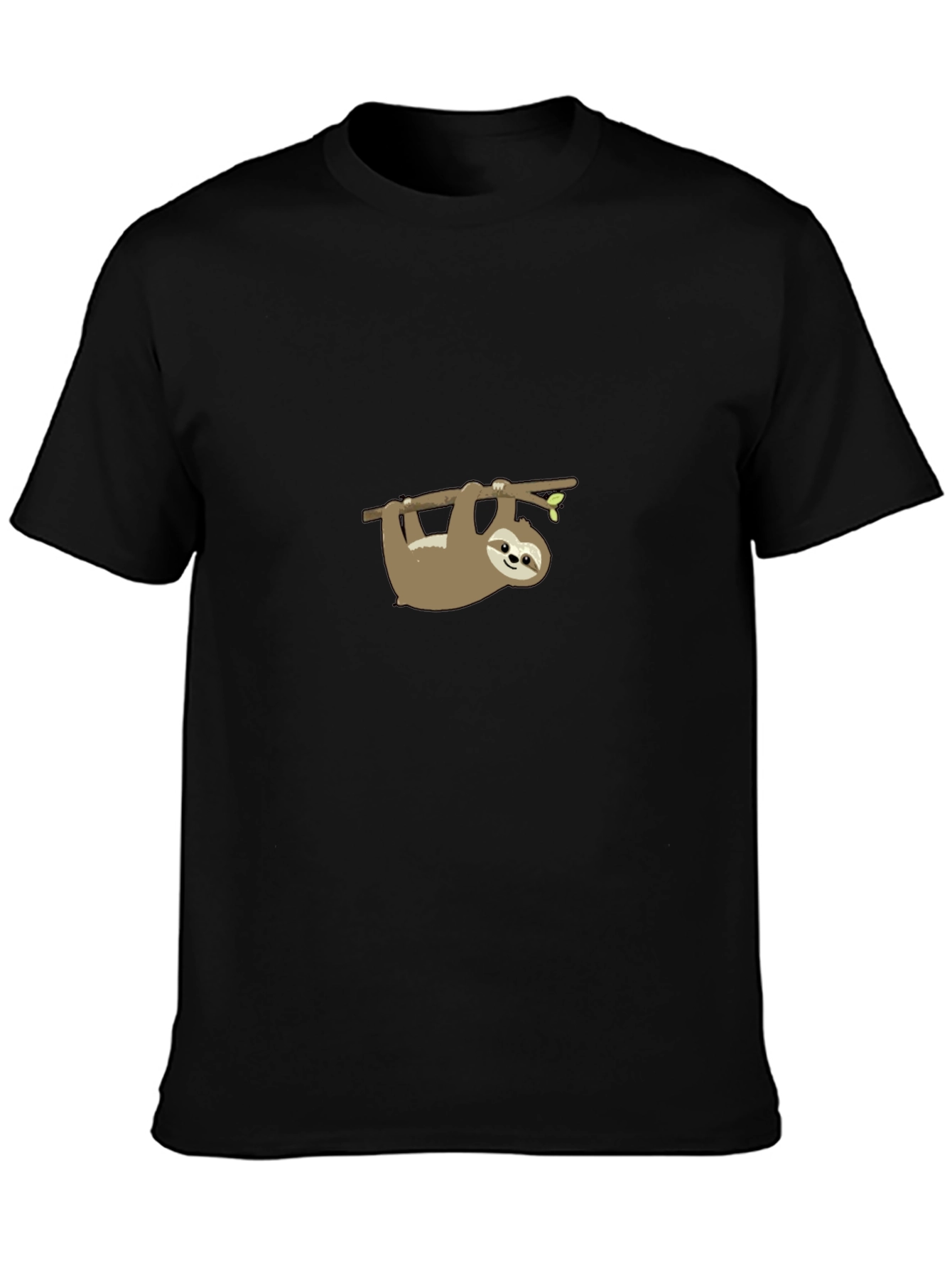 Sloth Graphic Print T-Shirt Casual Mens Tee