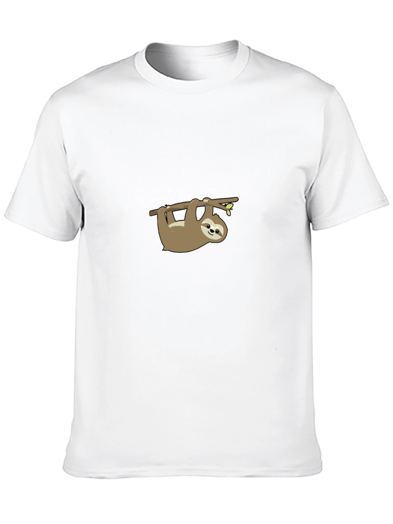 Sloth Graphic Print T-Shirt Casual Mens Tee