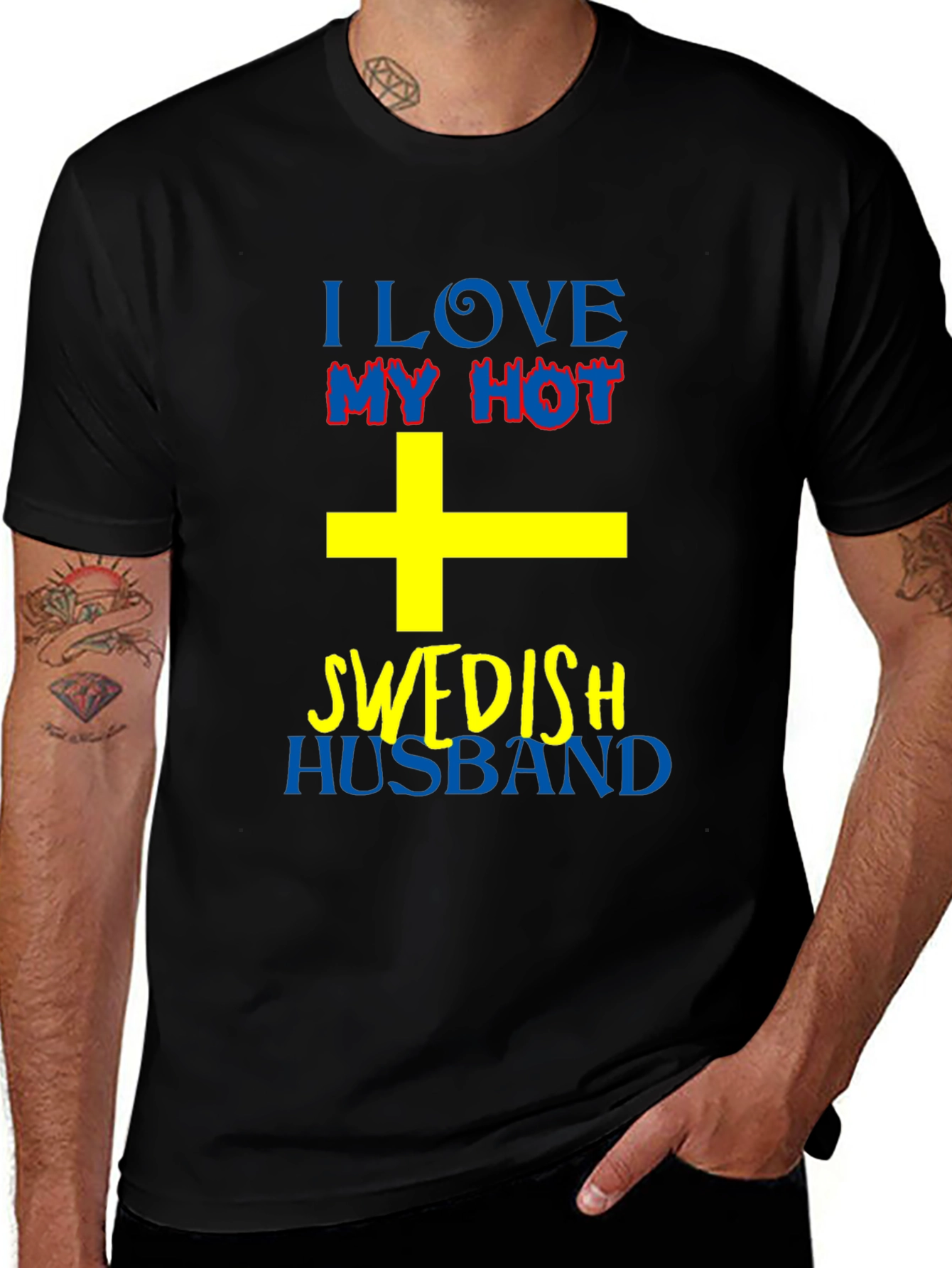 I Love My Hot Swedish Husband T-Shirt