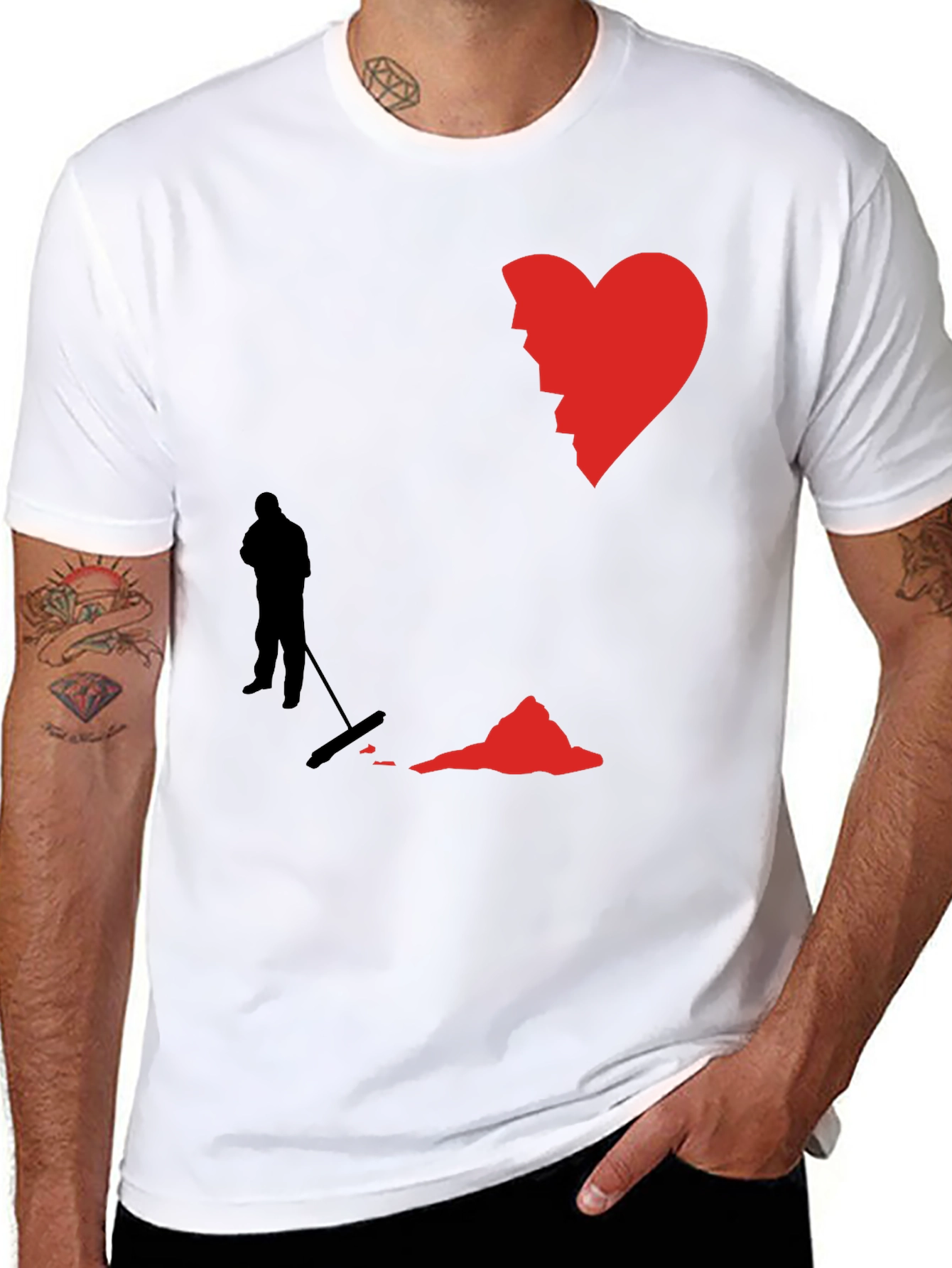 Broken Heart Cleaning Crew Graphic Tee