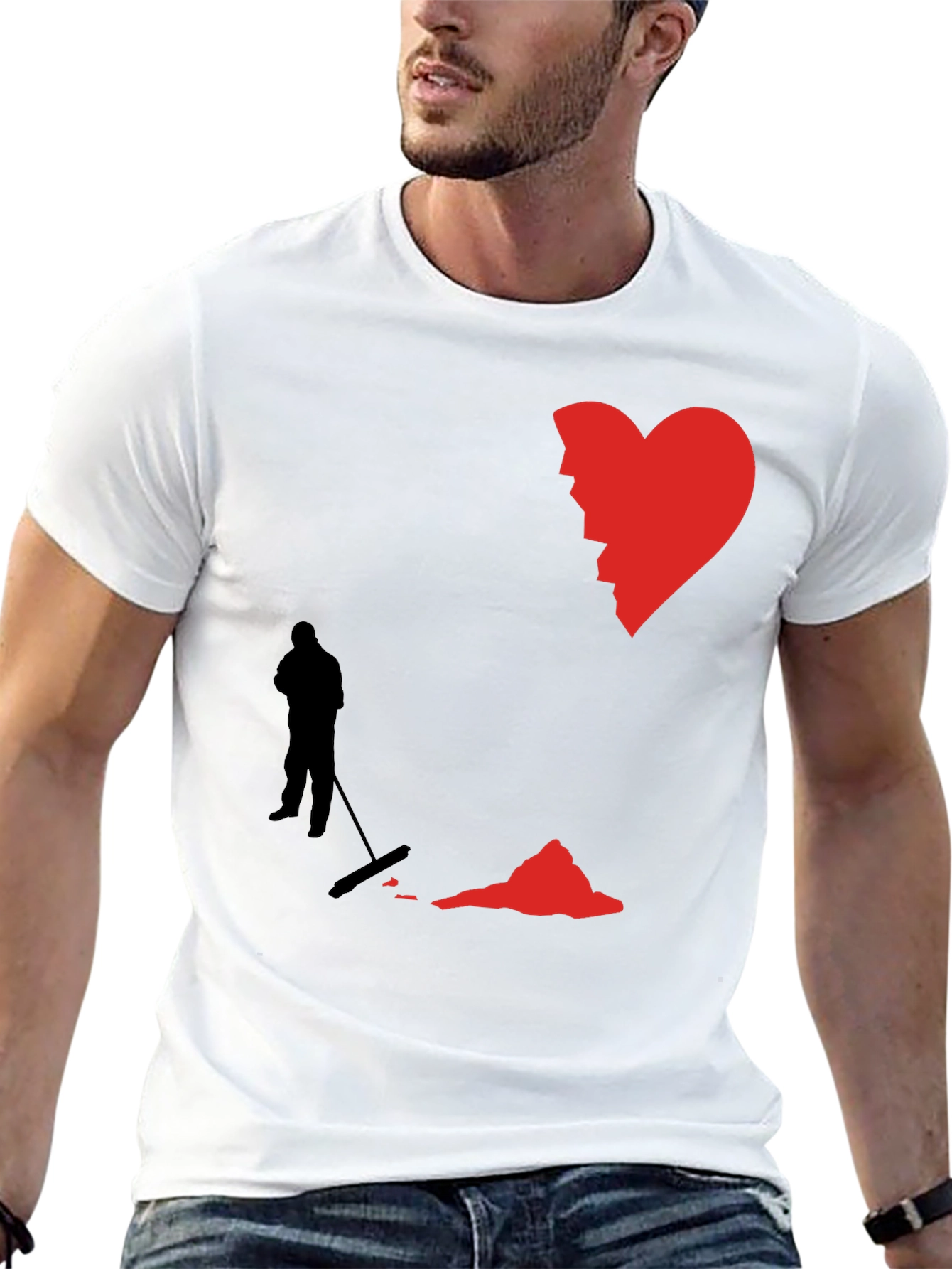 Broken Heart Cleaning Crew Graphic Tee
