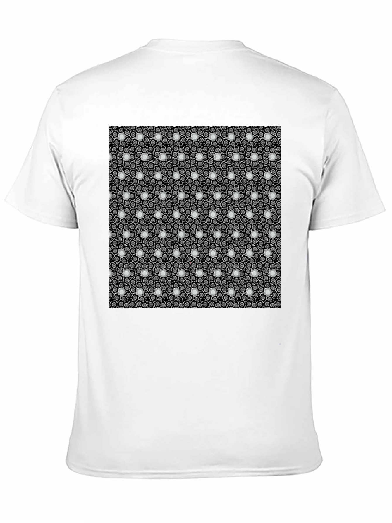 Patterned Black T-Shirt - Unique Design