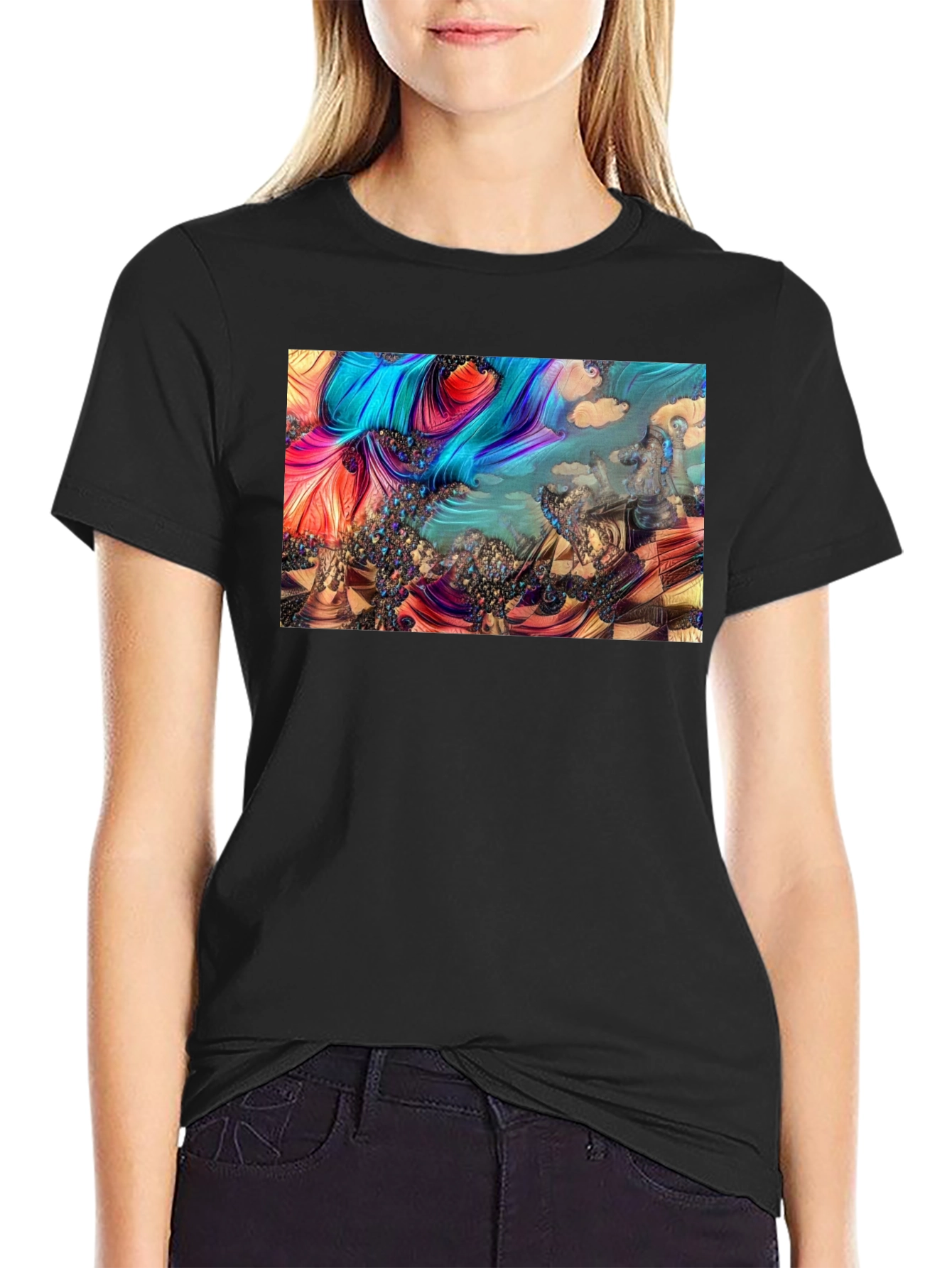 Abstract Chess Landscape Graphic Tee