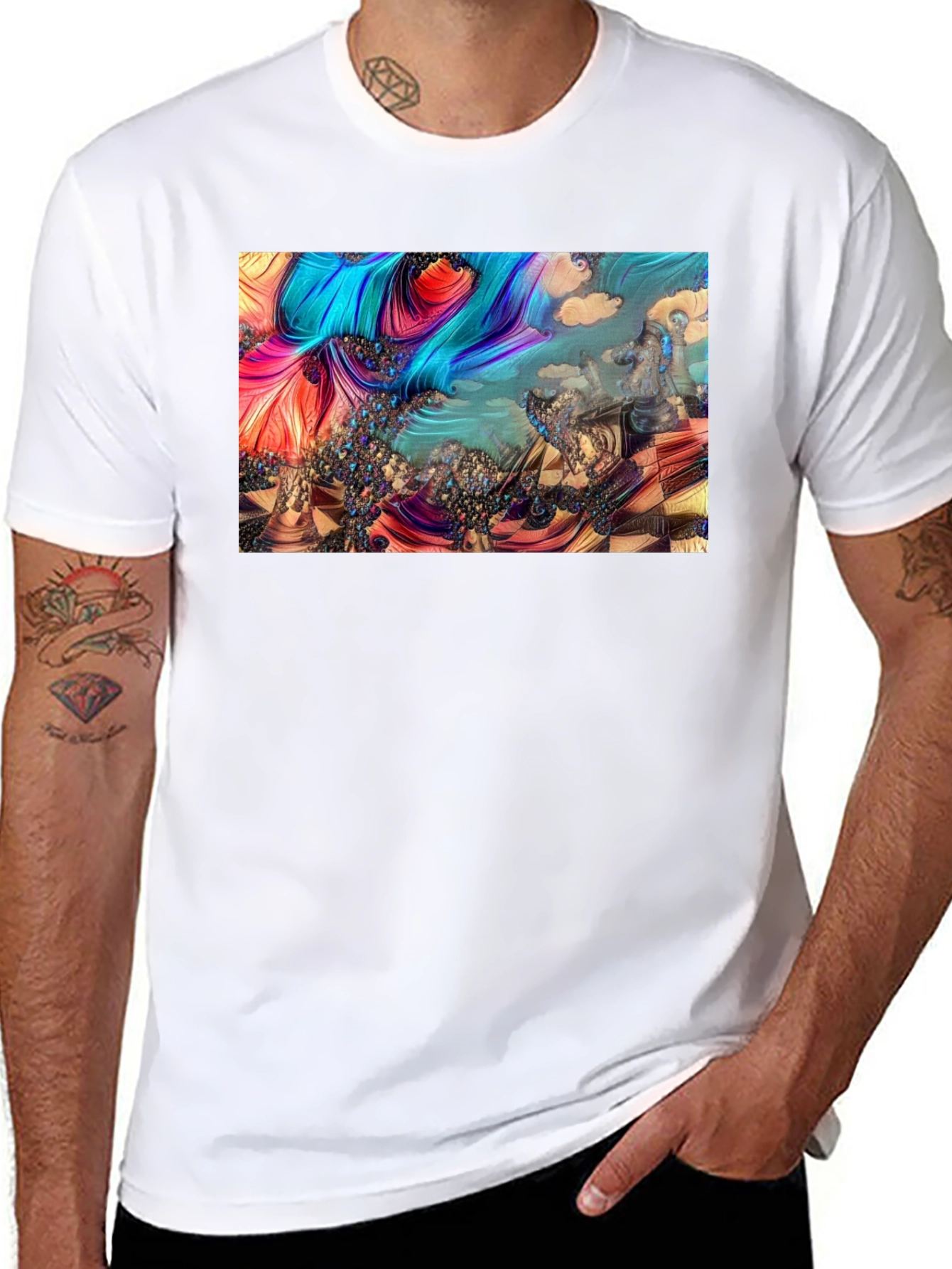 Abstract Chess Landscape Graphic Tee