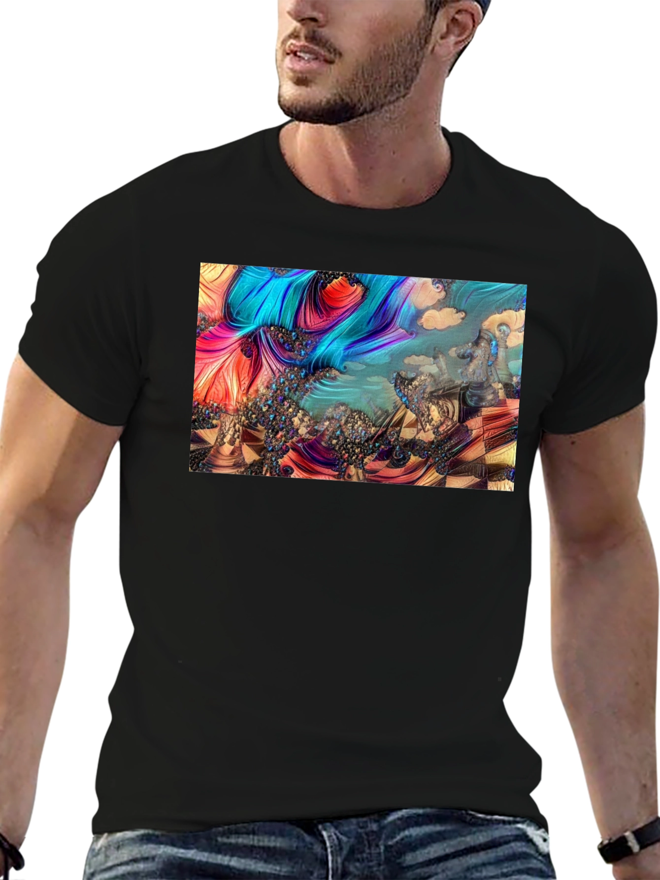 Abstract Chess Landscape Graphic Tee