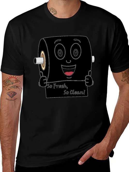 Funny Toilet Paper Roll Graphic T-Shirt