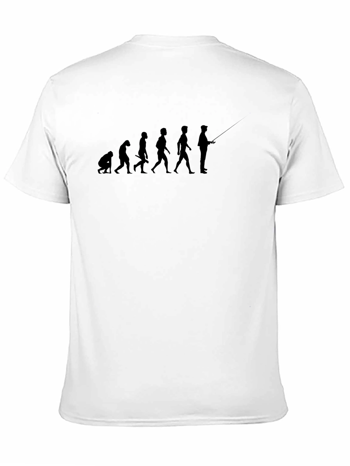 Evolution of Fishing T-Shirt: Humor Tee