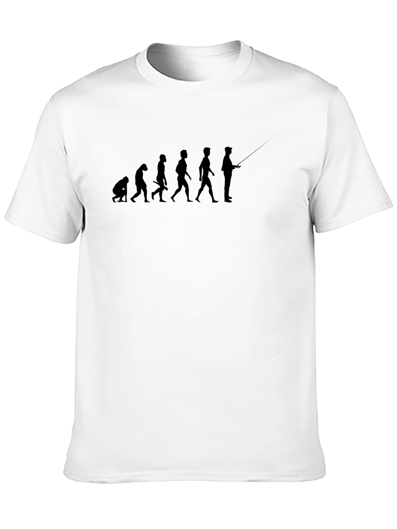 Evolution of Fishing T-Shirt: Humor Tee