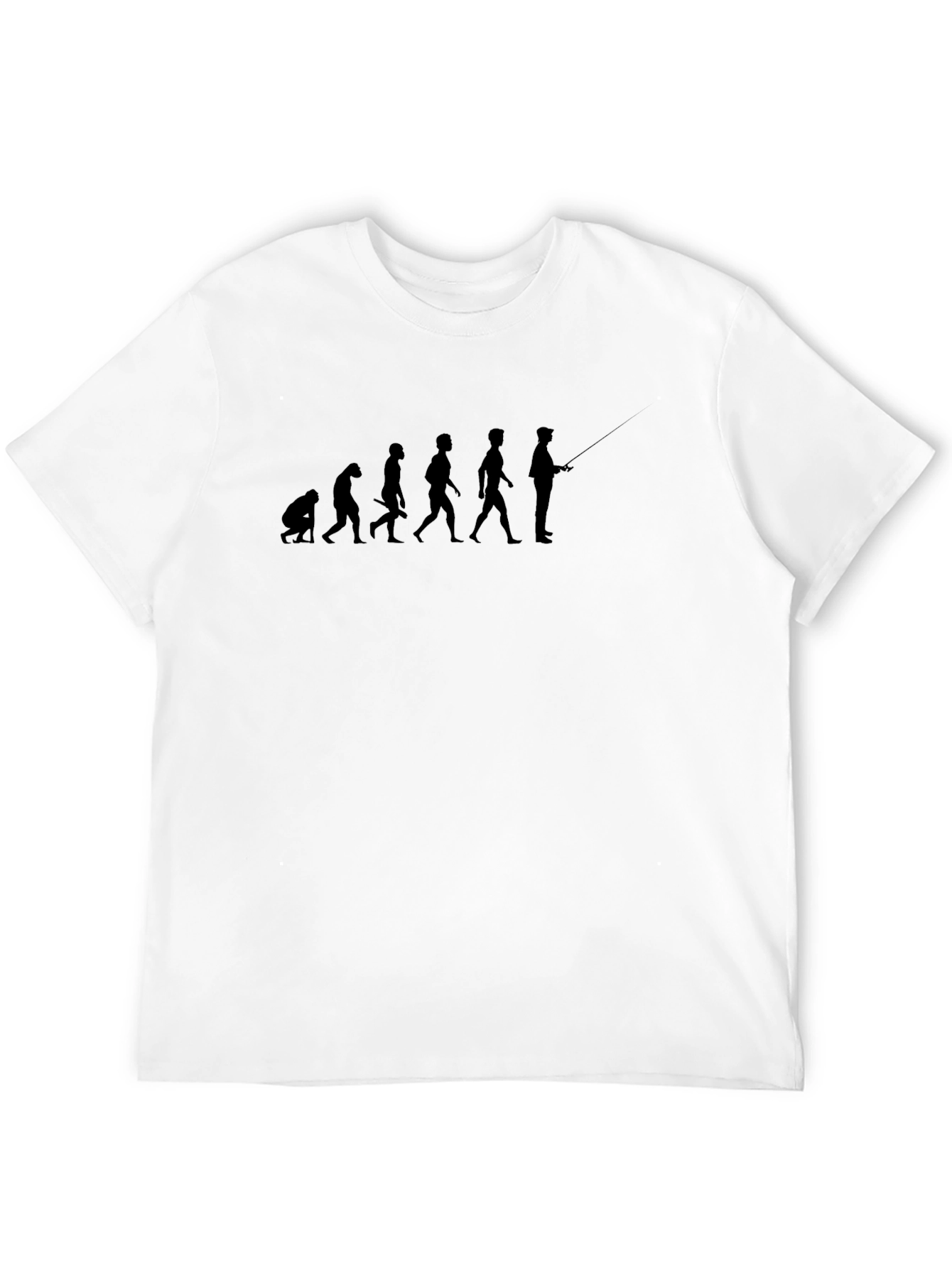Evolution of Fishing T-Shirt: Humor Tee