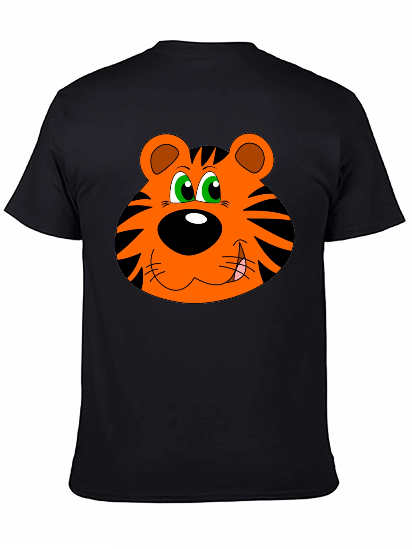 Cartoon Tiger Graphic T-Shirt