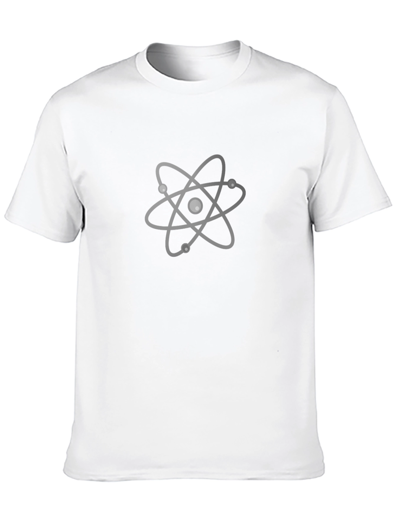 Atom Graphic Print Black T-Shirt