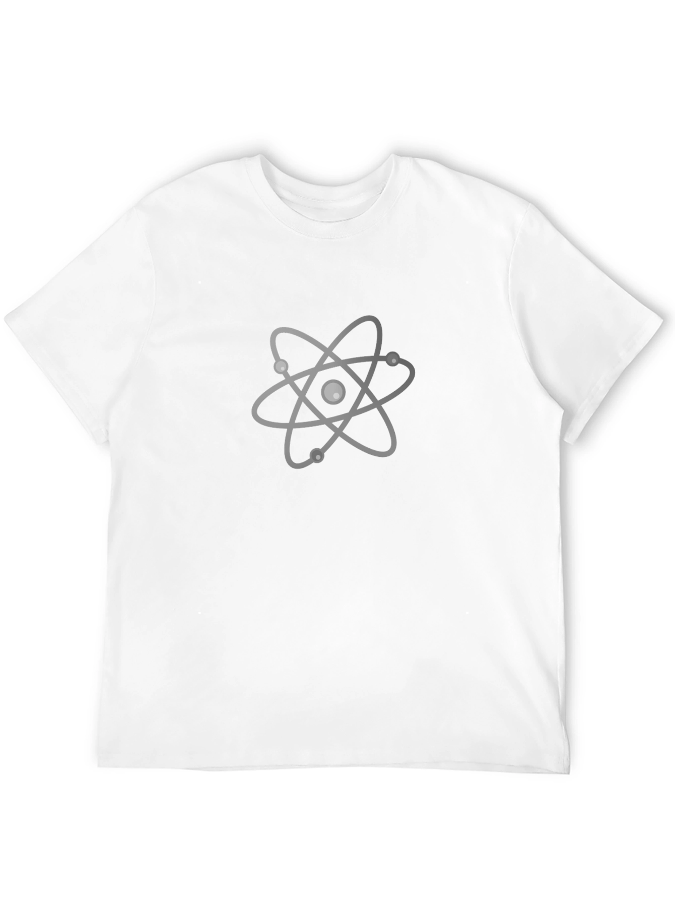Atom Graphic Print Black T-Shirt