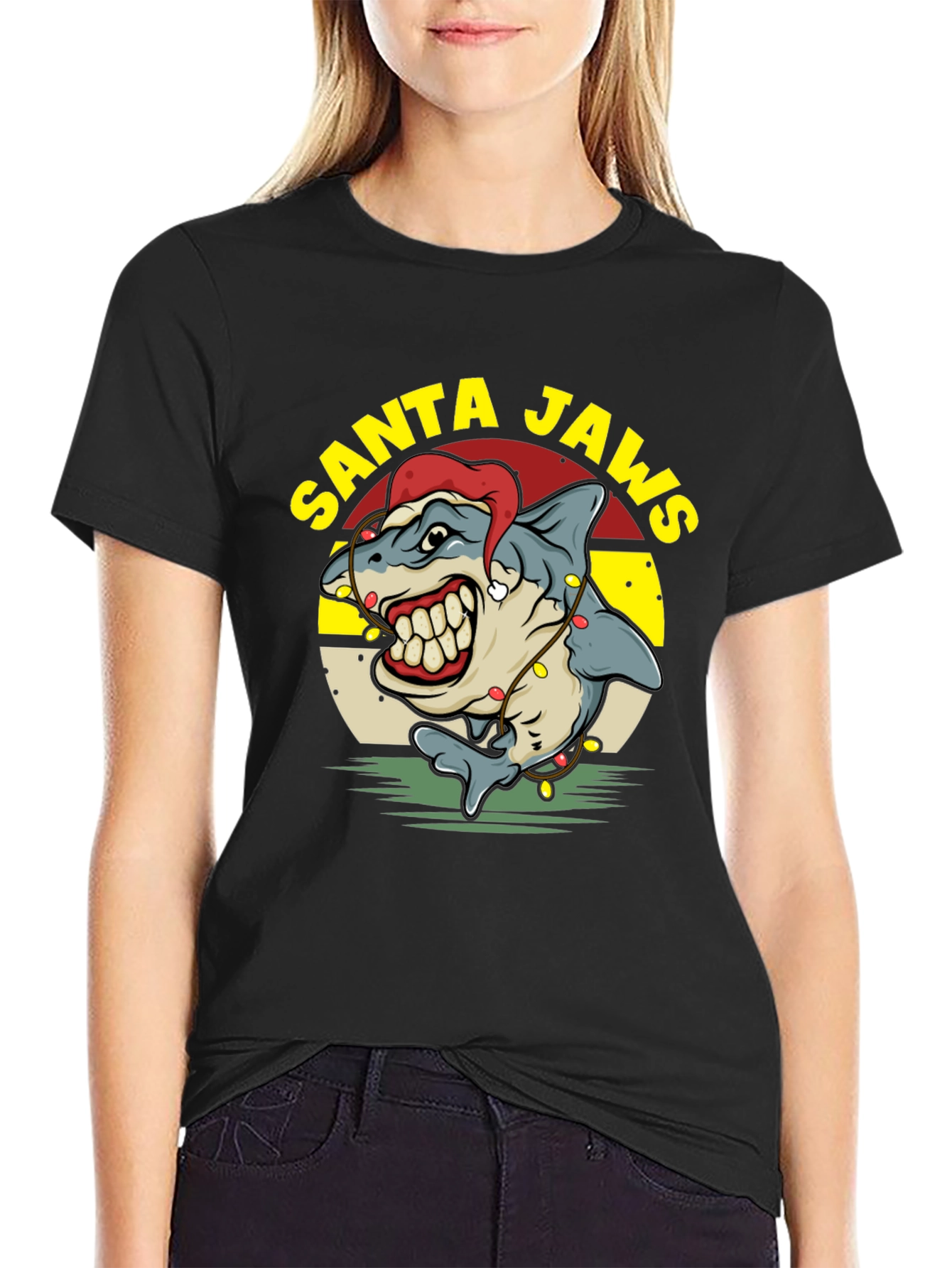 Santa Jaws Holiday T-Shirt