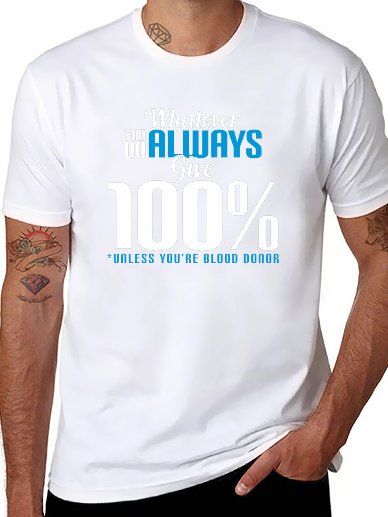 Always Give 100% Graphic Tee