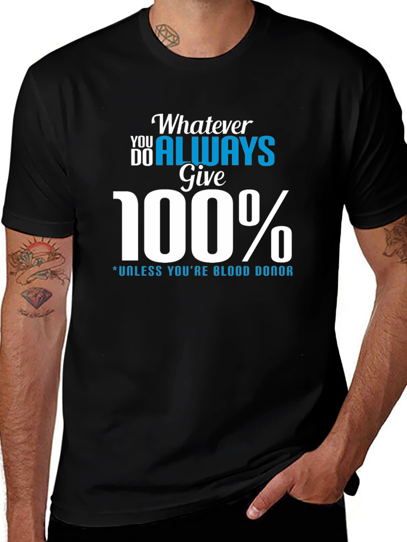Always Give 100% Graphic Tee